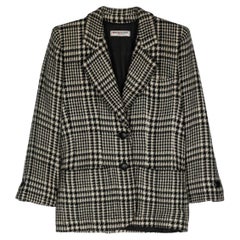 Yves Saint Laurent YSL  Houndstooth Blazer