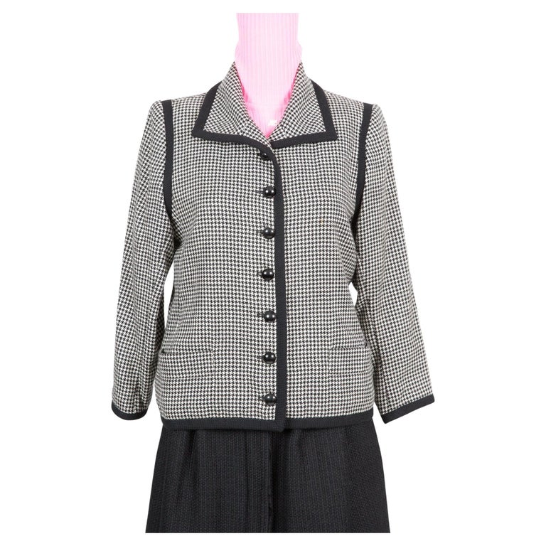 Yves Saint Laurent YSL Houndstooth Jacket For Sale at 1stDibs