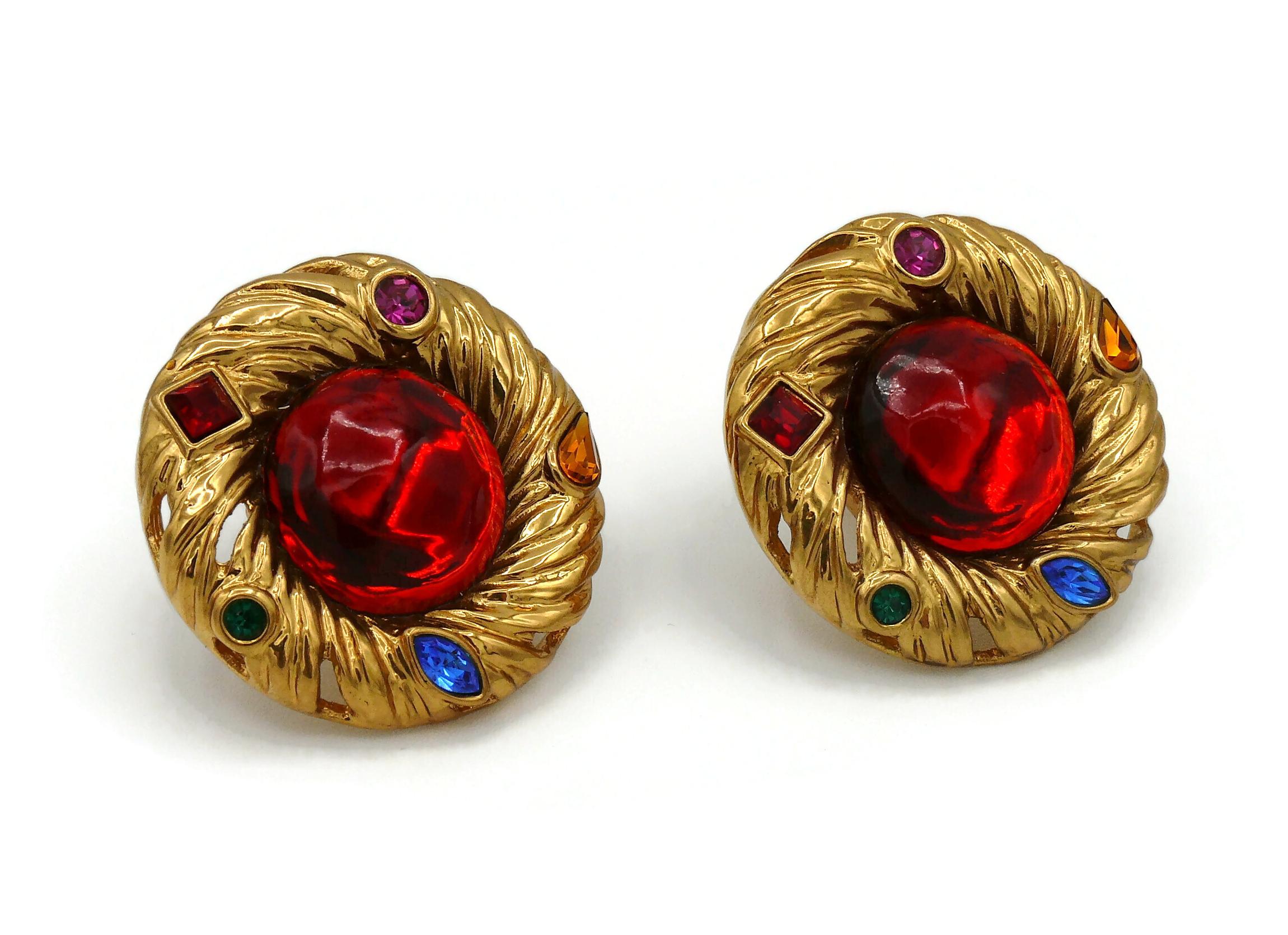 ysl clip on earrings