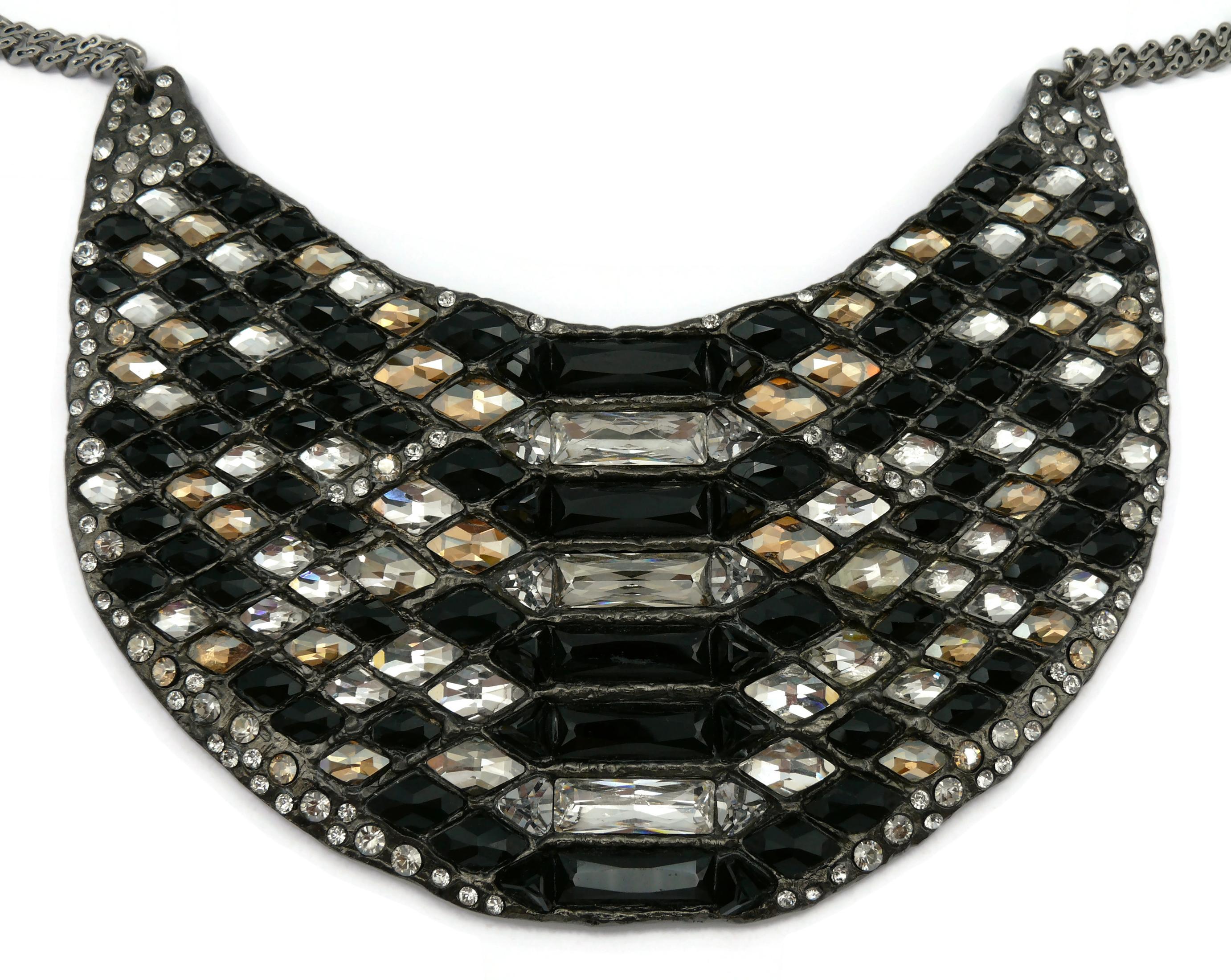 Women's YVES SAINT LAURENT YSL Jewelled Plastron Necklace For Sale