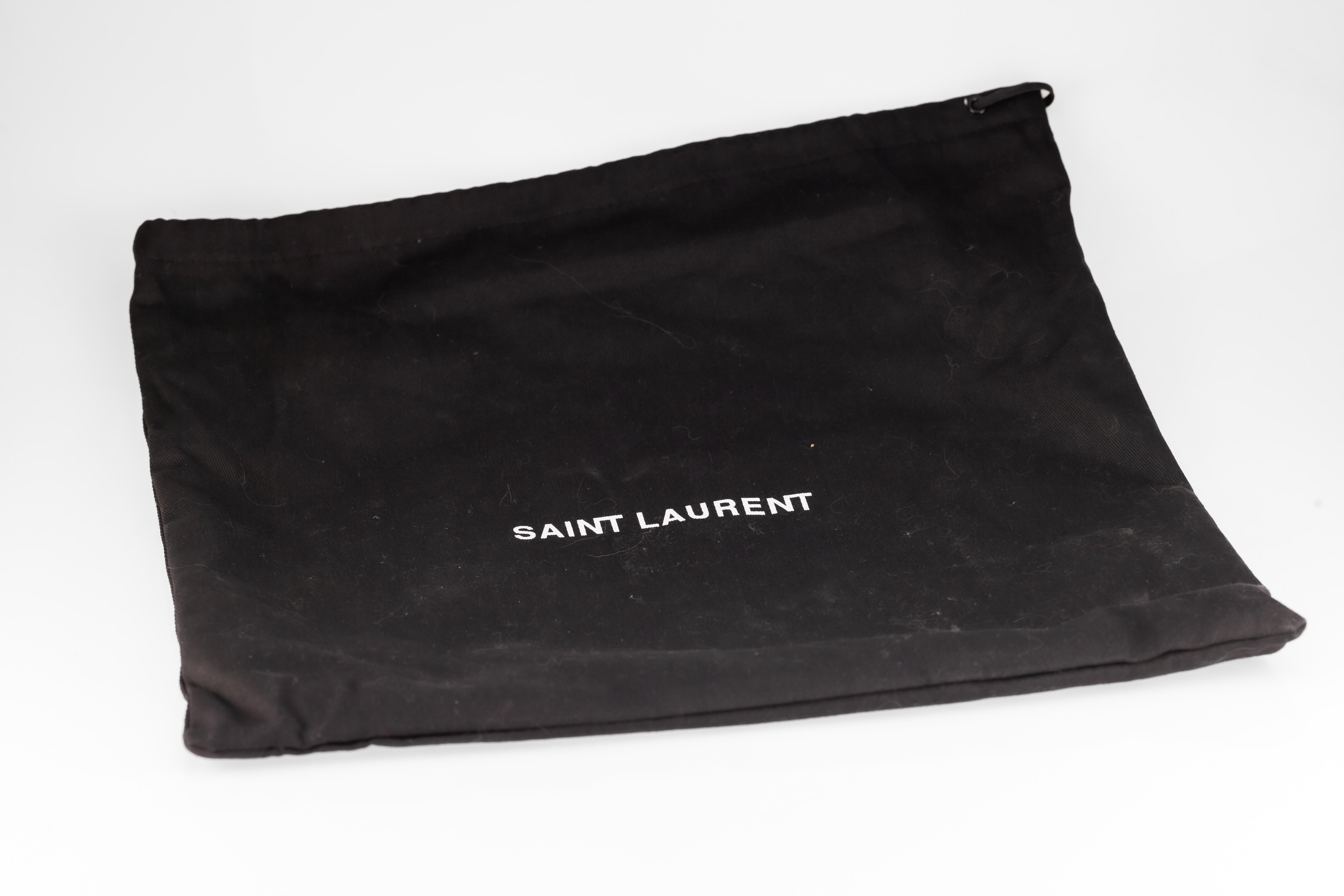 Yves Saint Laurent YSL Leather Suede Lou Camera Bag Vert Fonce w/ Dust Bag 3