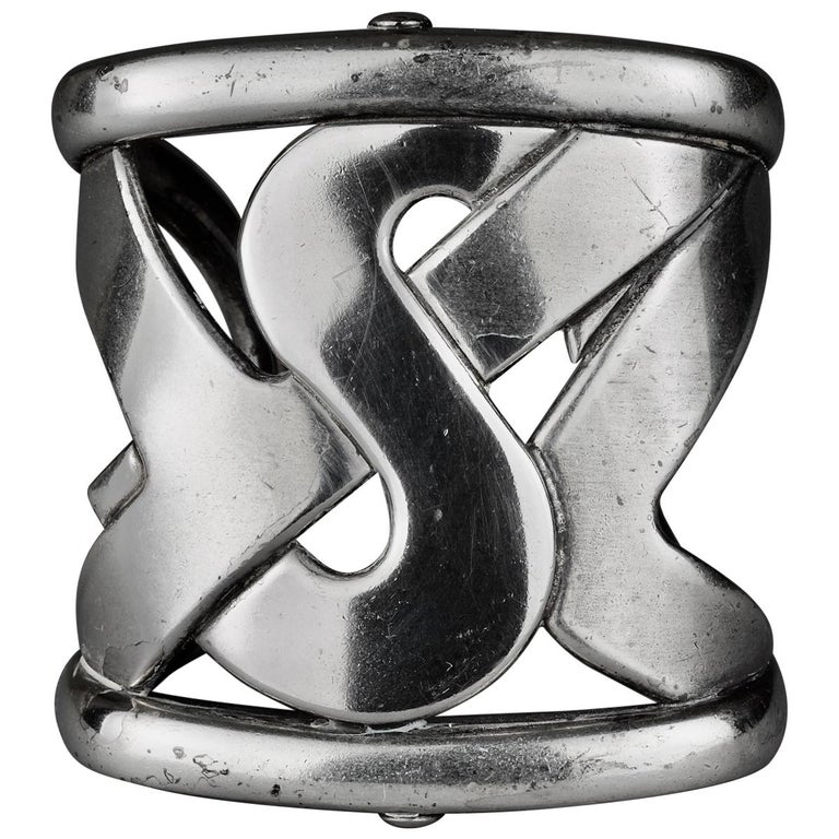 ysl logo cuff