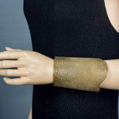YVES SAINT LAURENT YSL Massive Fingerprint Cuff Bracelet by Stefano Pilati