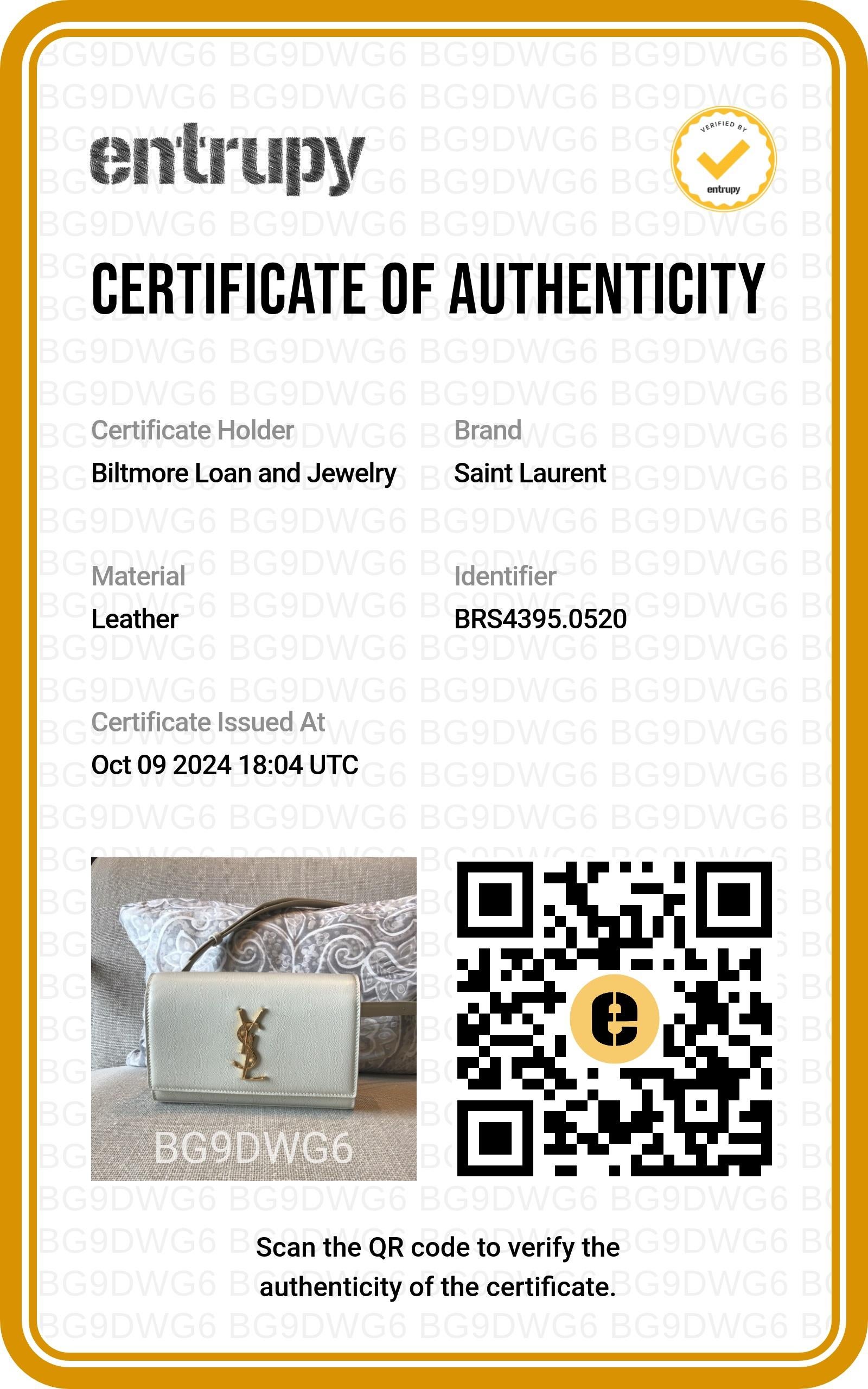 YVES Saint Laurent YSL Monogram Kate Belt Bag Blanc 5