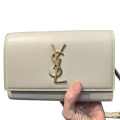 YVES Saint Laurent YSL Monogram Kate Belt Bag Blanc