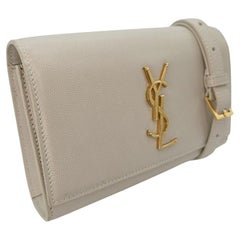 YVES Saint Laurent YSL Monogram Kate Belt Bag Blanc