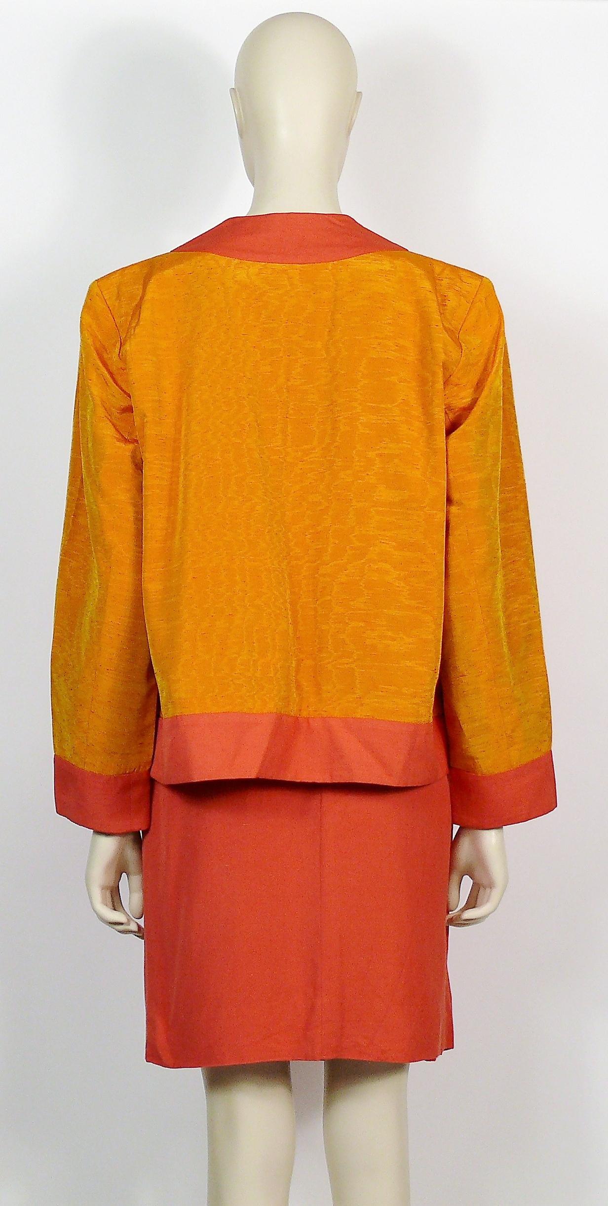 Yves Saint Laurent YSL Oriental Inspired Jacket and Skirt Ensemble For Sale 6