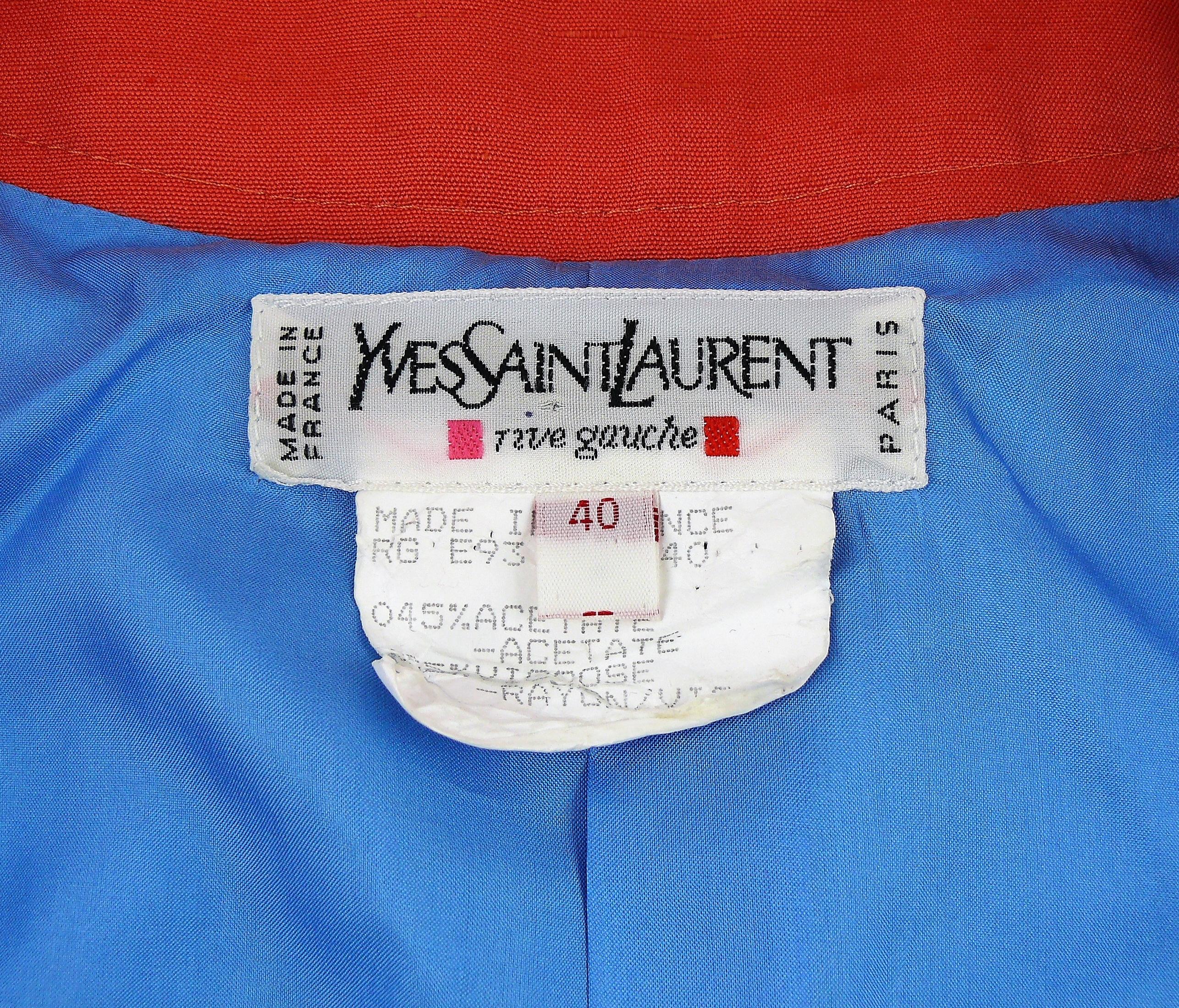 Yves Saint Laurent YSL Oriental Inspired Jacket and Skirt Ensemble For Sale 7