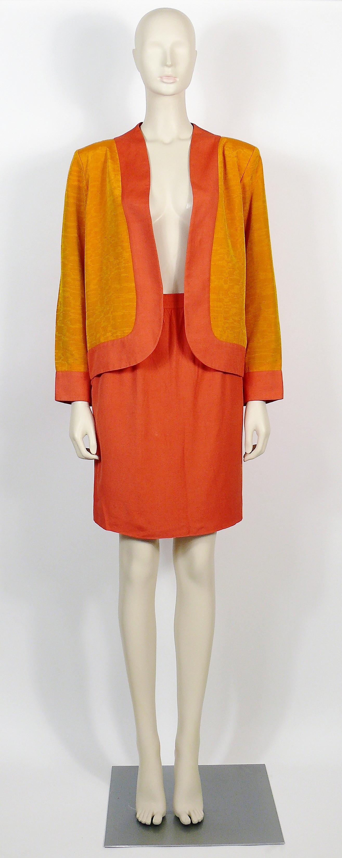 Women's Yves Saint Laurent YSL Oriental Inspired Jacket and Skirt Ensemble For Sale
