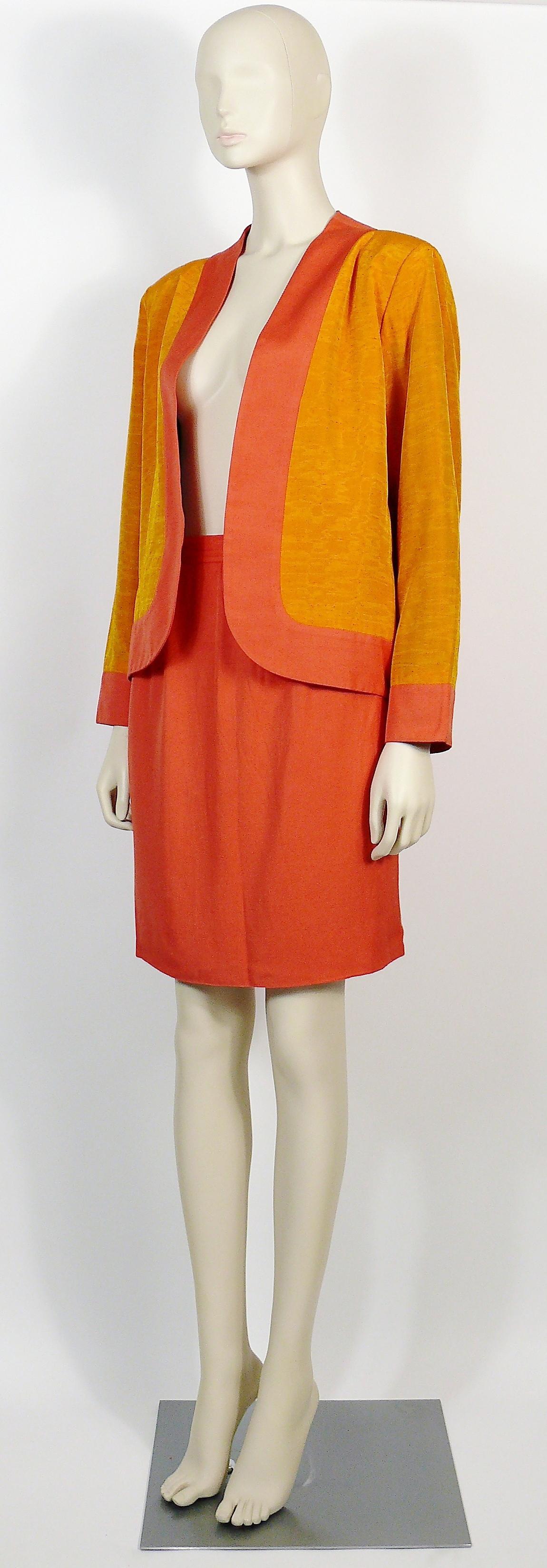 Yves Saint Laurent YSL Oriental Inspired Jacket and Skirt Ensemble For Sale 2