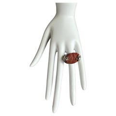 YVES SAINT LAURENT YSL Oversized Cocktail Statement Ring