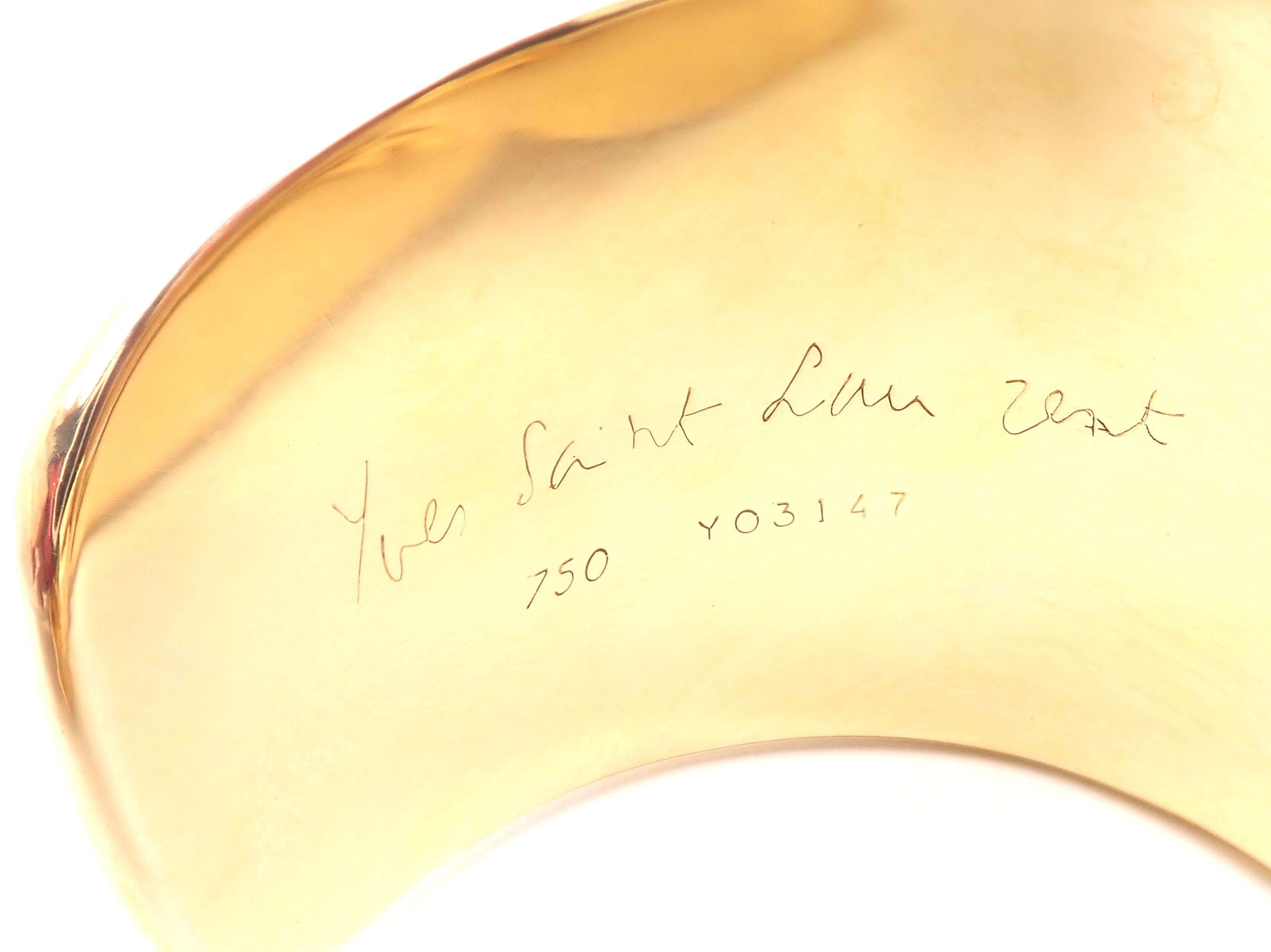 ysl gold bangle