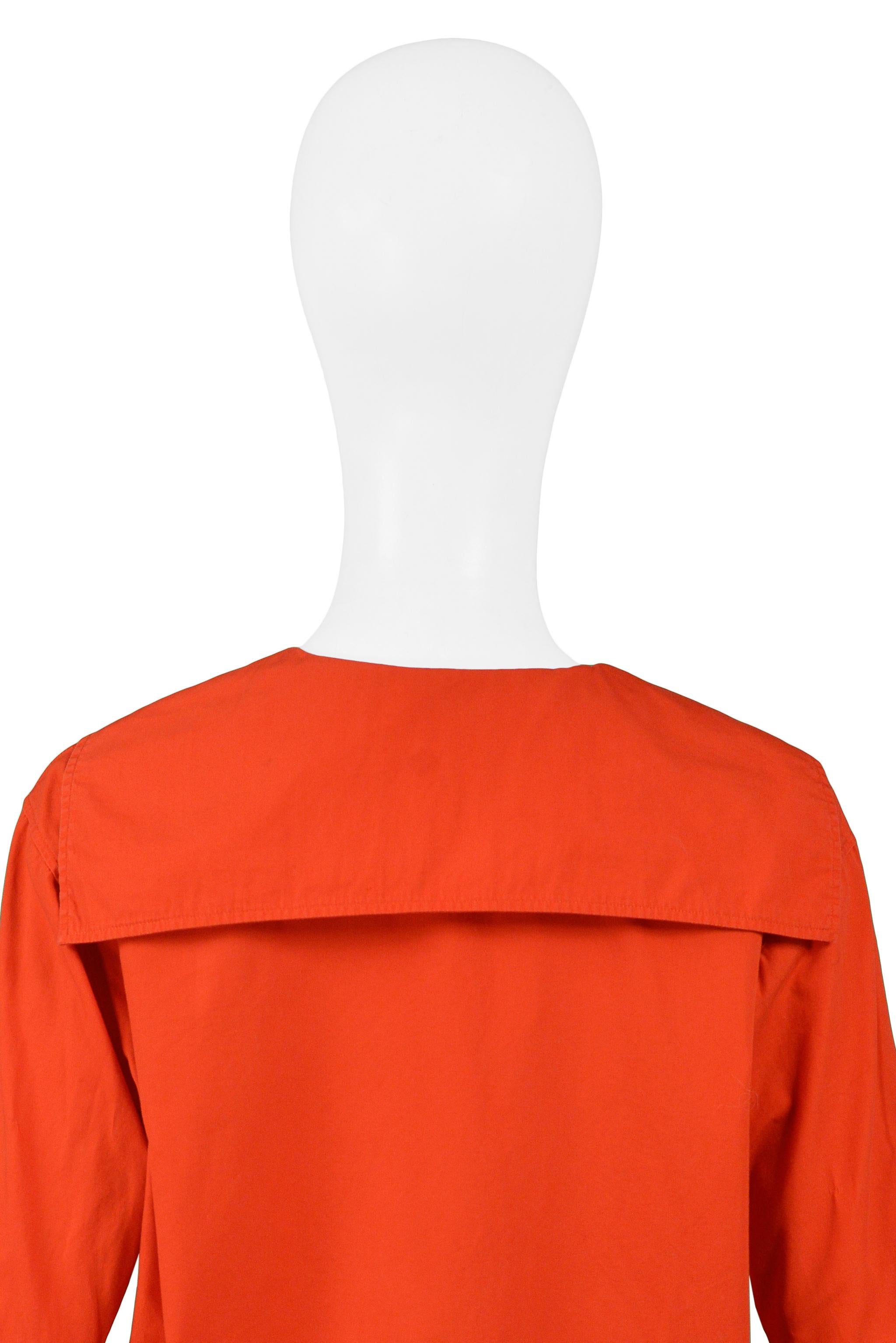Women's Yves Saint Laurent YSL Red Cotton Sailor Top For Sale