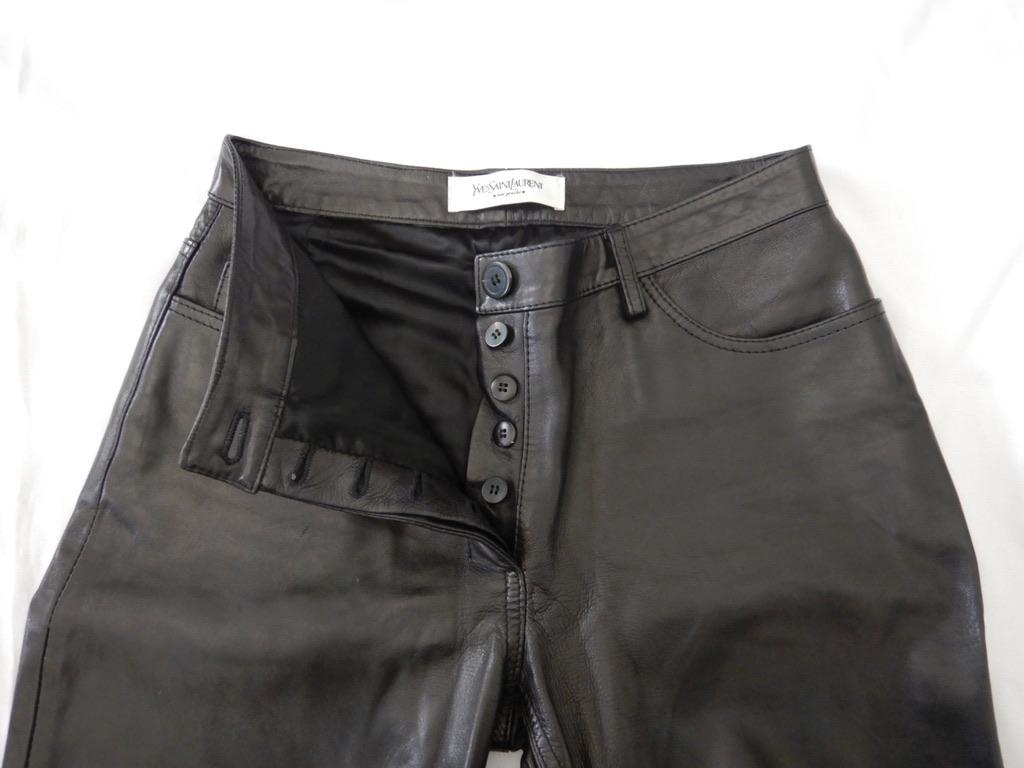 ysl leather pants