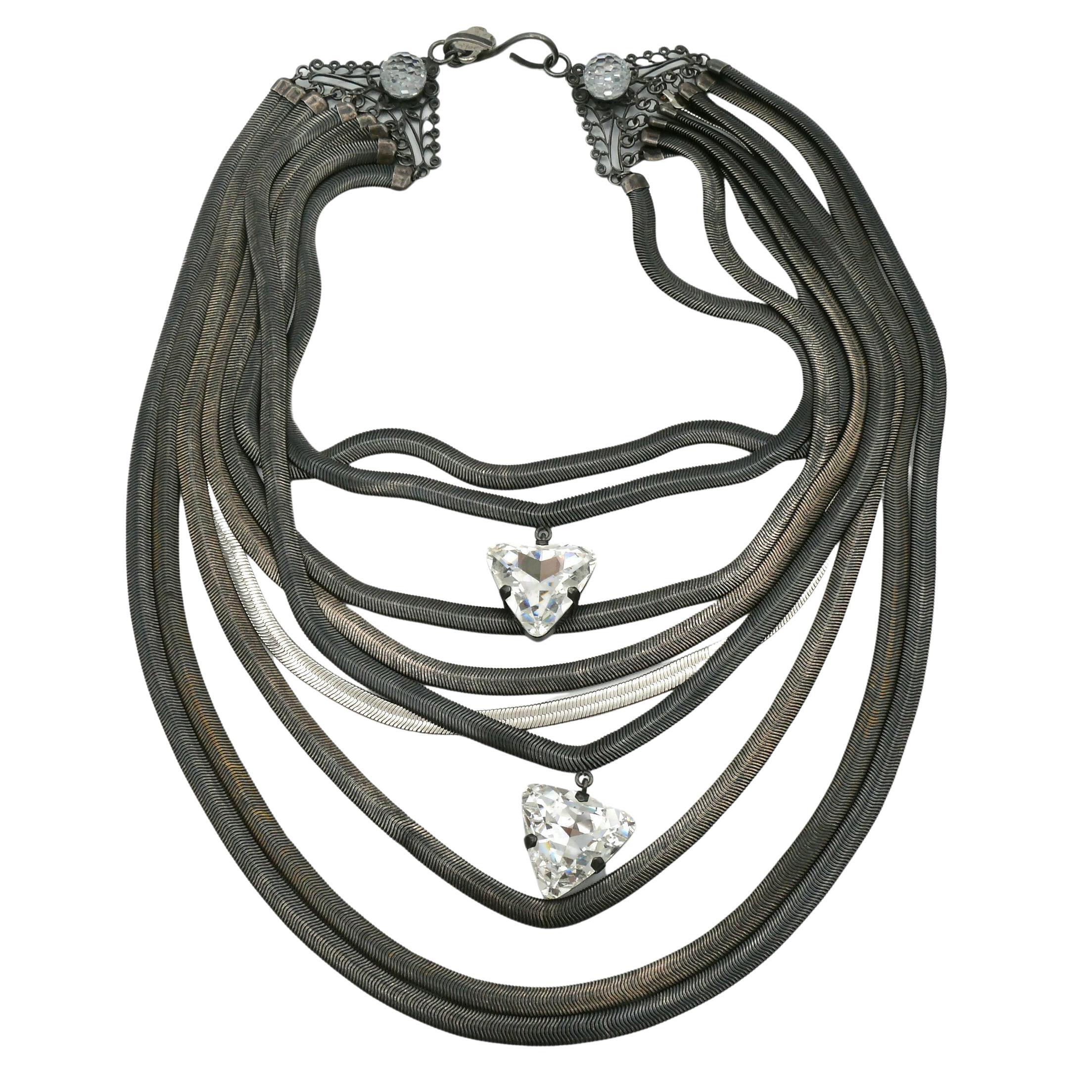 Saint laurent snake necklace hotsell