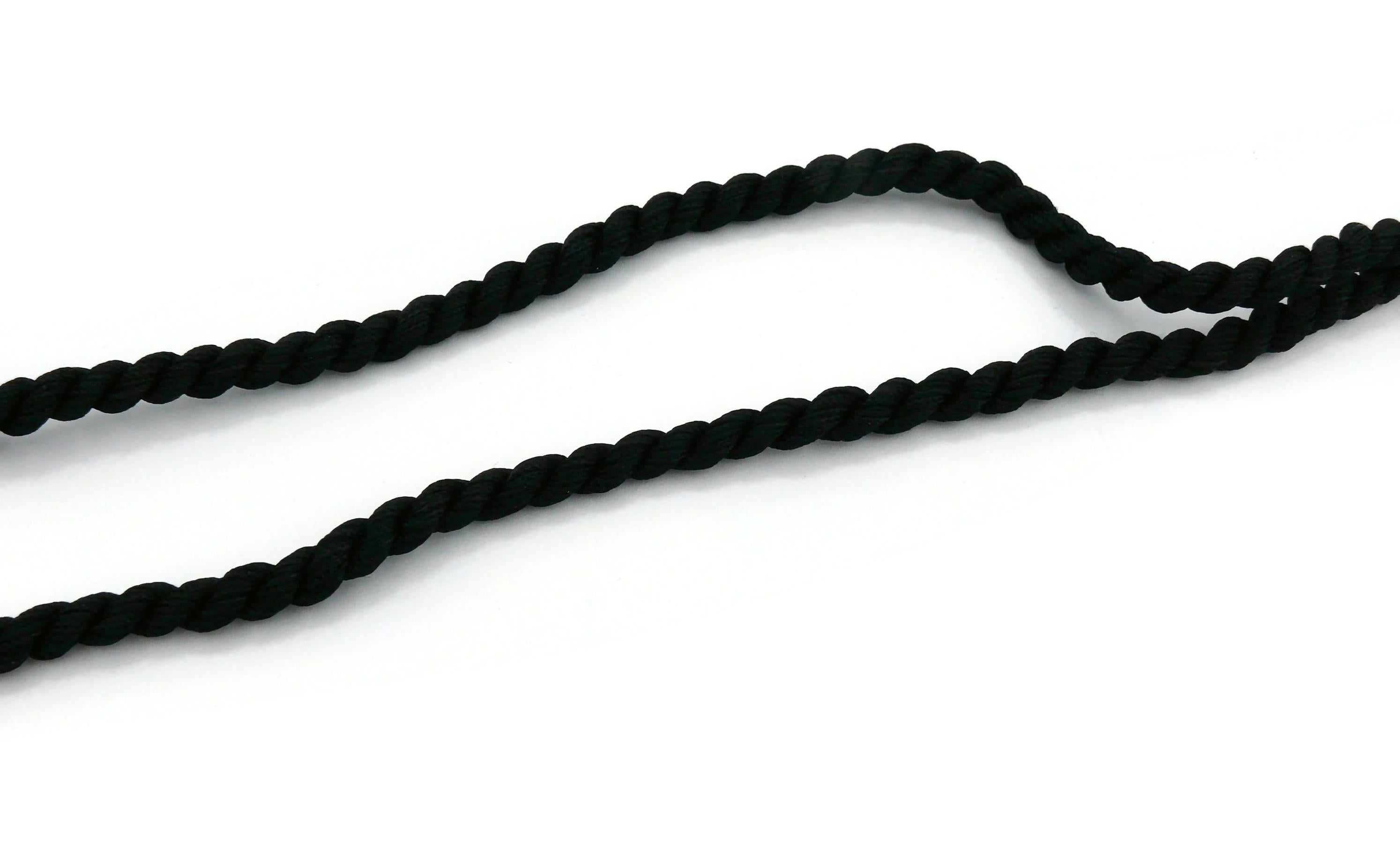 YVES SAINT LAURENT YSL Rope Tassel Necklace For Sale 5