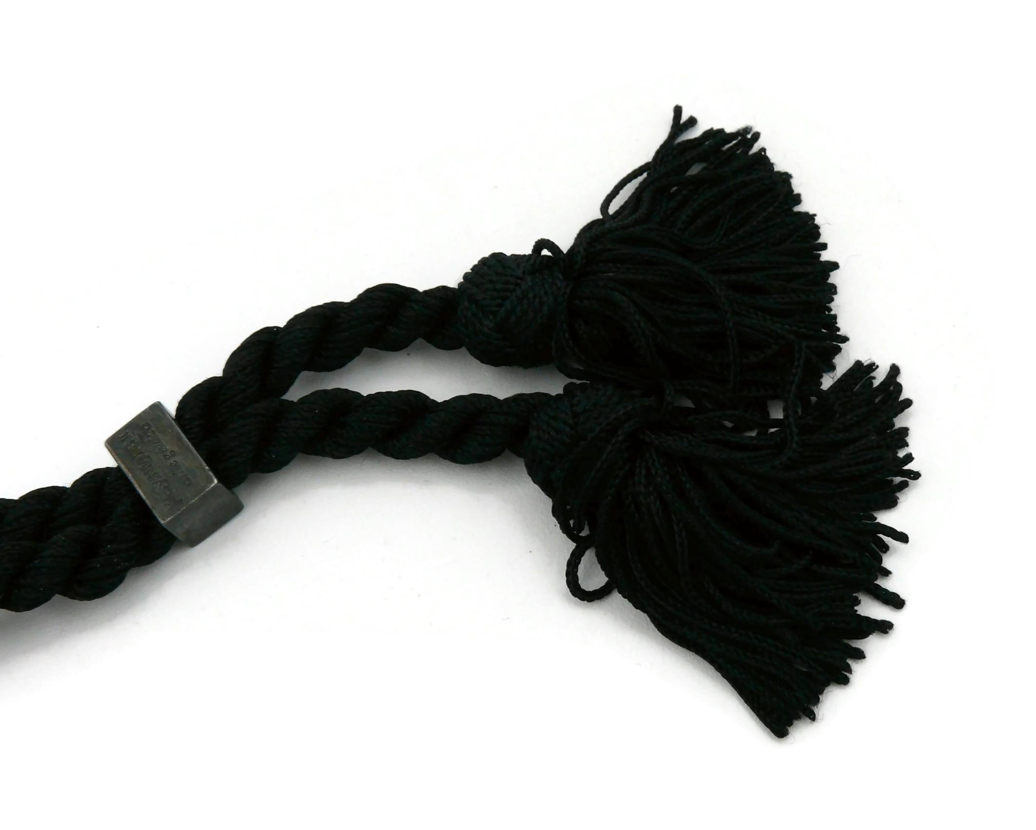 YVES SAINT LAURENT YSL Rope Tassel Necklace For Sale 7