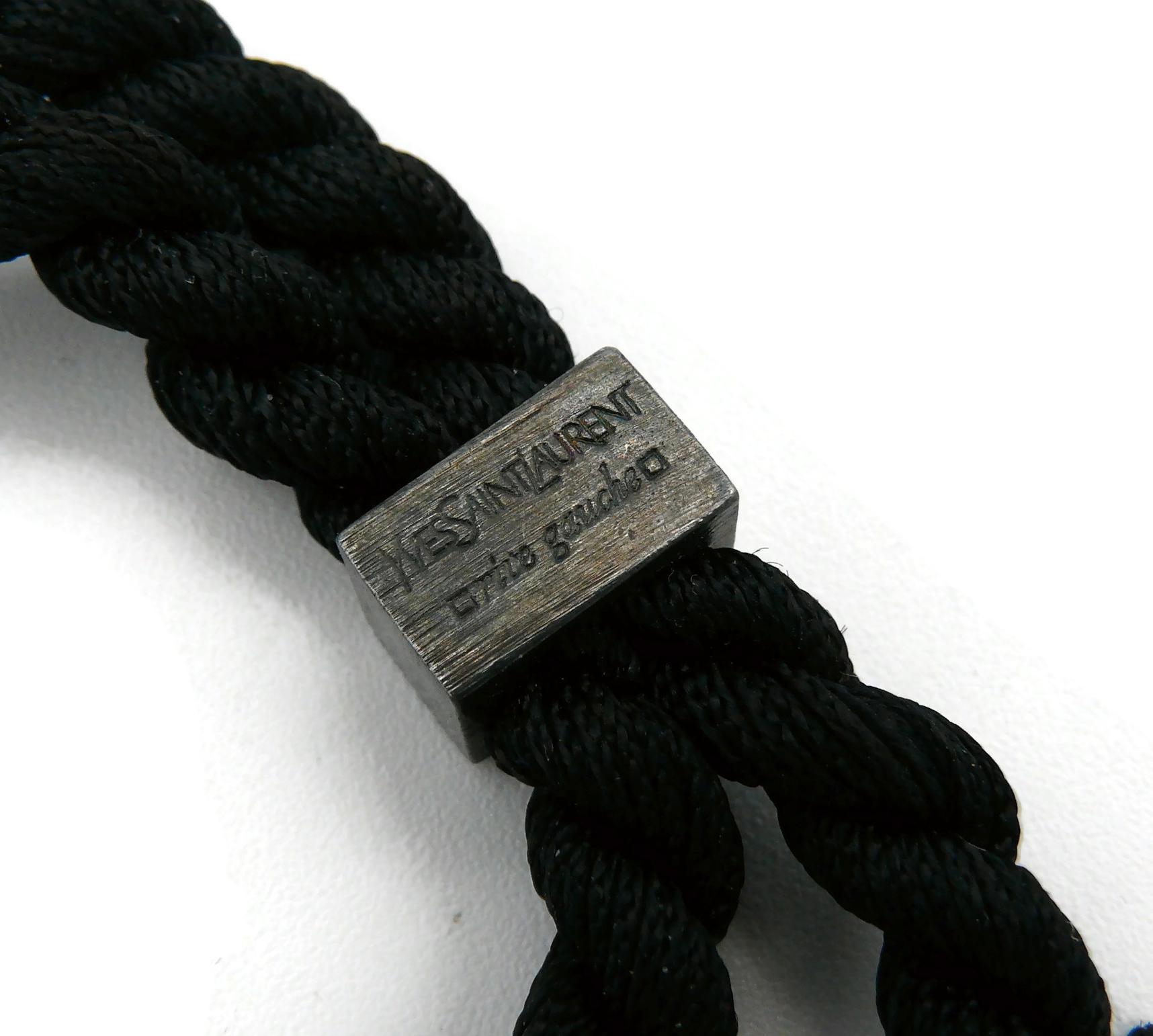 YVES SAINT LAURENT YSL Rope Tassel Necklace For Sale 8