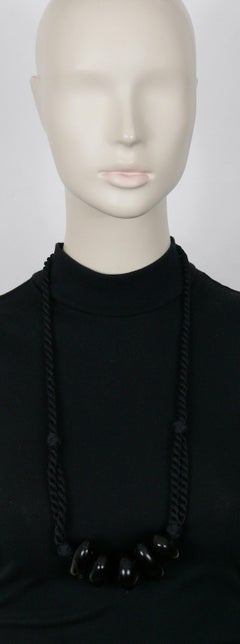 YVES SAINT LAURENT YSL Rope Tassel Necklace