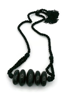 YVES SAINT LAURENT YSL Rope Tassel Necklace For Sale at 1stDibs