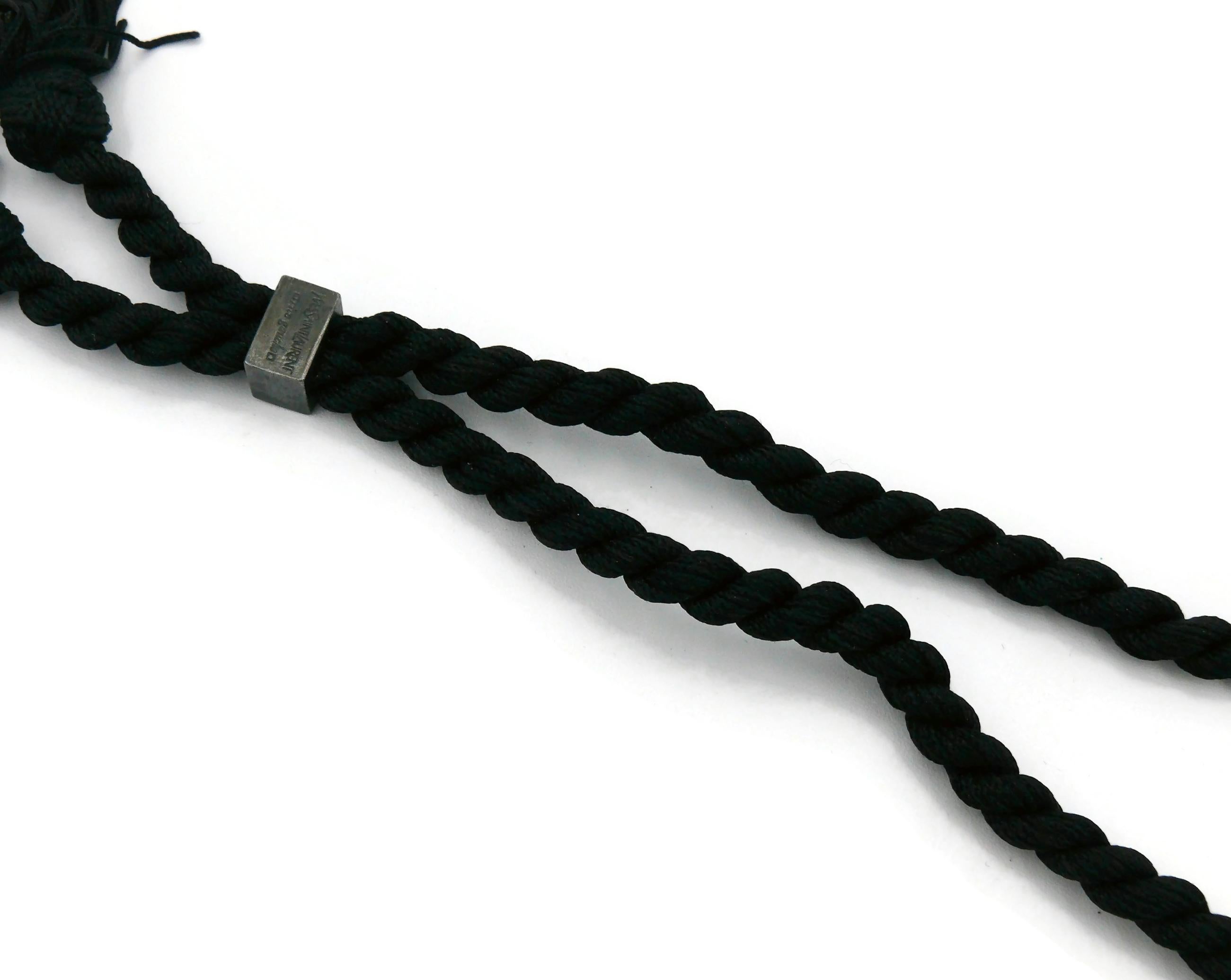 YVES SAINT LAURENT YSL Seil-Halskette mit Quaste im Angebot 1