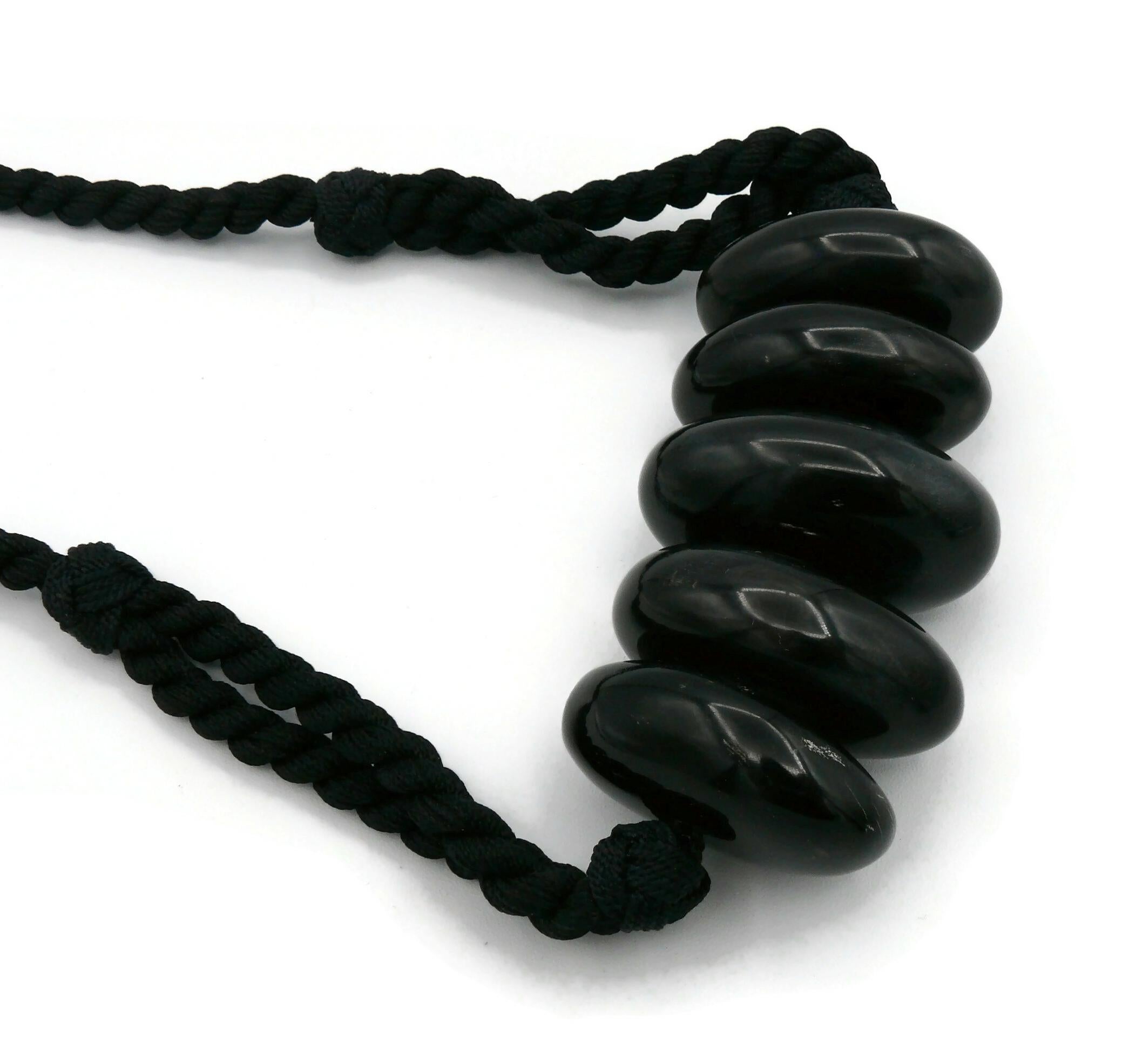 YVES SAINT LAURENT YSL Rope Tassel Necklace For Sale 2