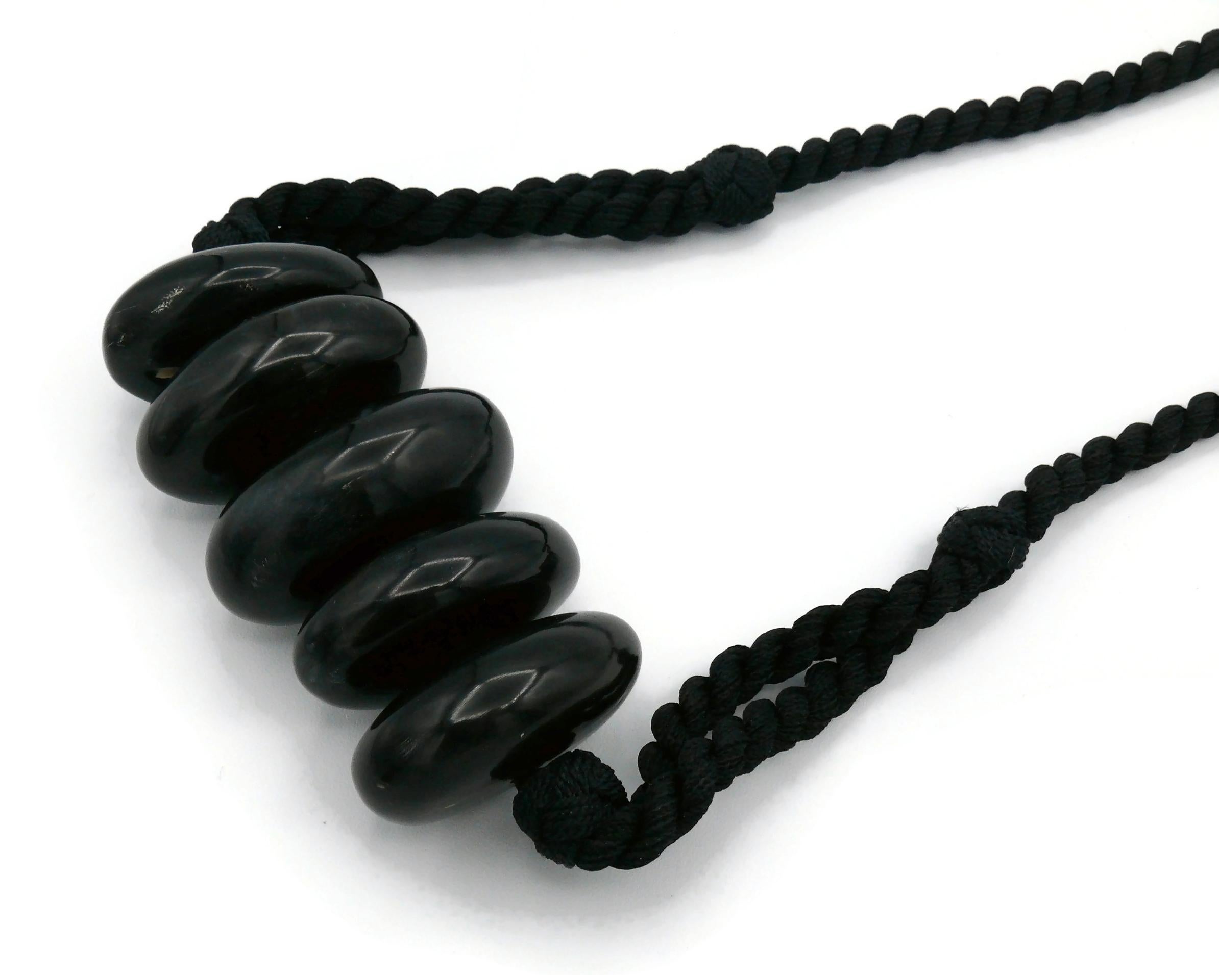 YVES SAINT LAURENT YSL Rope Tassel Necklace For Sale 3
