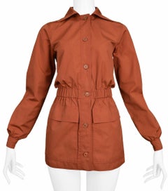 Yves Saint Laurent YSL Saffron Cotton Safari Jacket