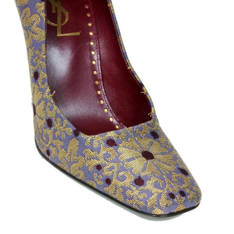 Yves Saint Laurent YSL Square Toe Brocade Pumps Size 10.5 SL-S0930P-0376

These chic and elegant Tom Ford For Yves Saint Laurent Brocade Pumps are a classic addition to almost any wardrobe! The classic pump features a graceful and thin heel with a