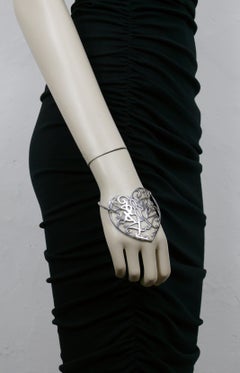 YVES SAINT LAURENT (Attbituted To) Sterling Silver Heart Bracelet
