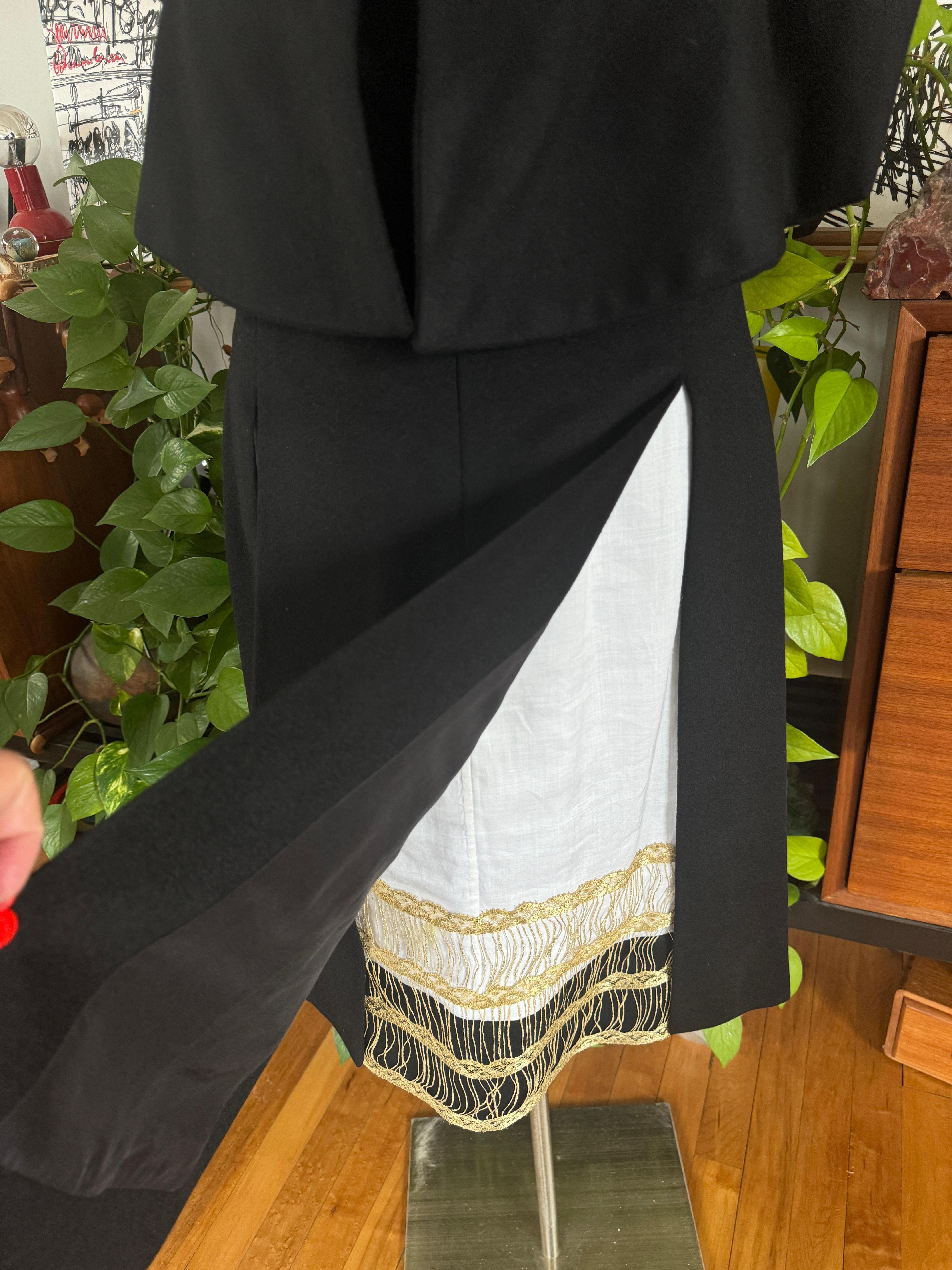 Yves Saint Laurent YSL Trägerloses kleines schwarzes Kleid aus Kaschmir 1990er Jahre Spinnenwebe im Angebot 8