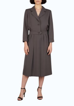 Yves Saint Laurent YSL Taupe Wool Suit