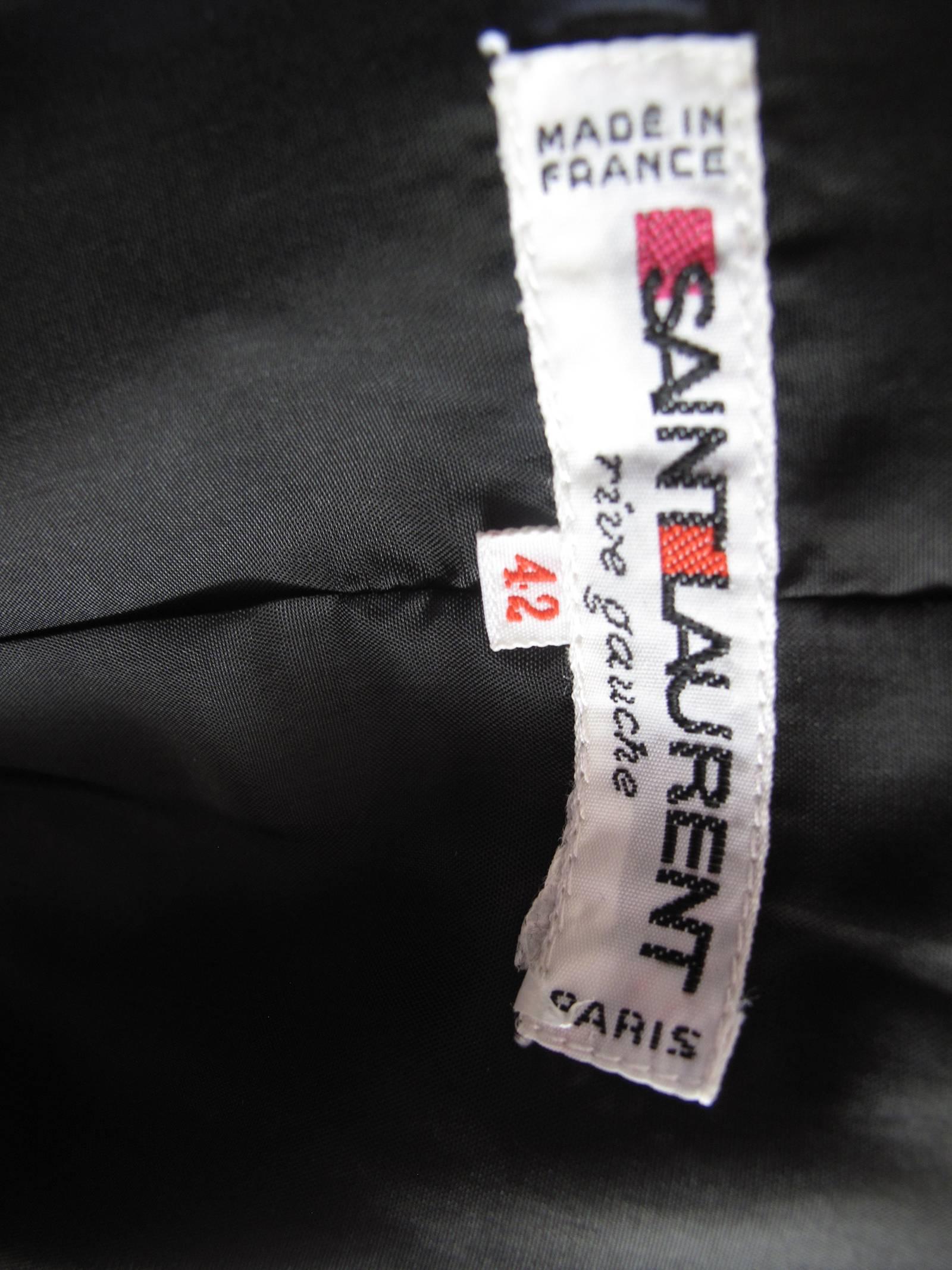 Women's Yves Saint Laurent YSL Velvet Vest and Pants 