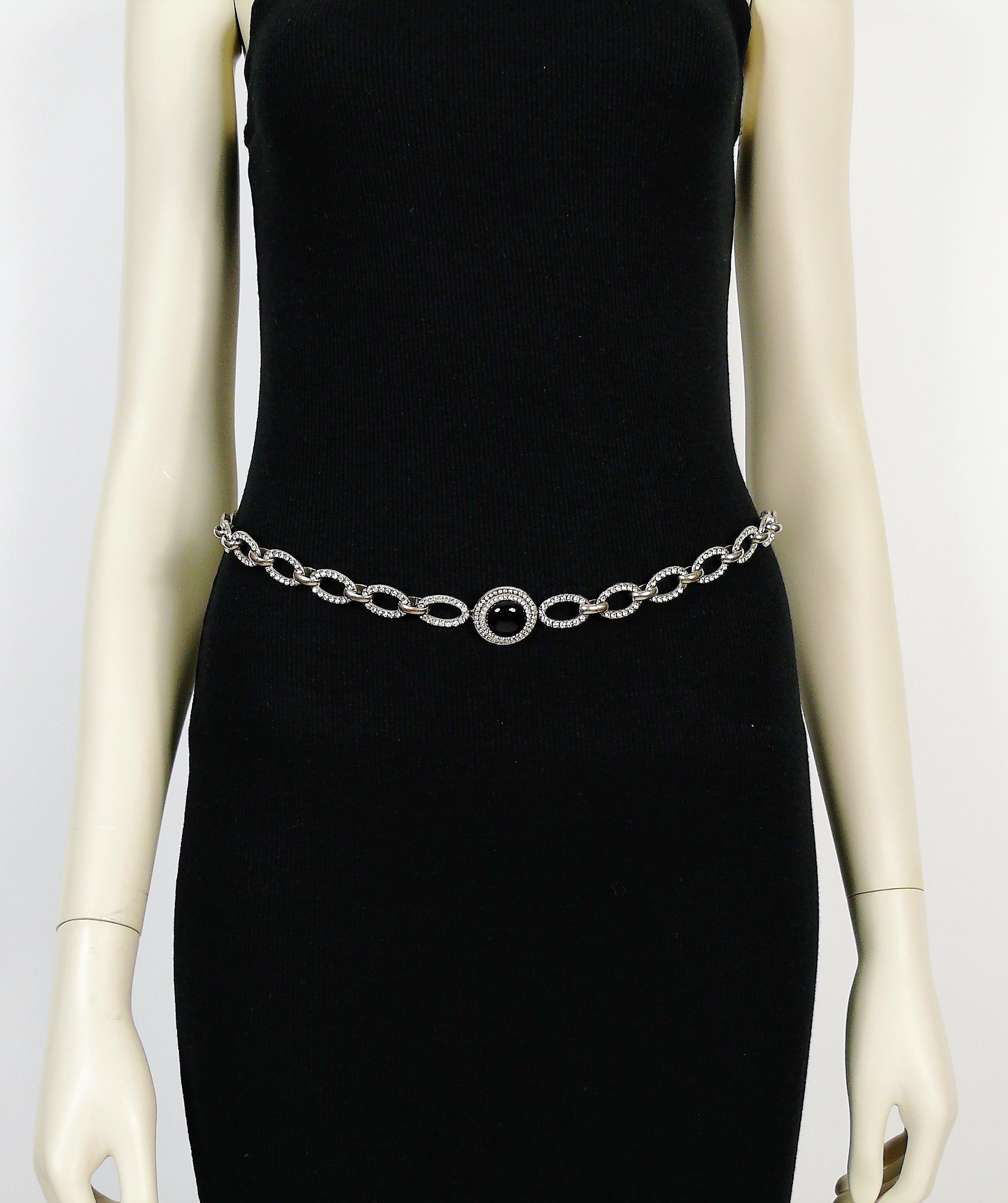 Yves Saint Laurent YSL Vintage 1970 Jewelled Chain Belt 2