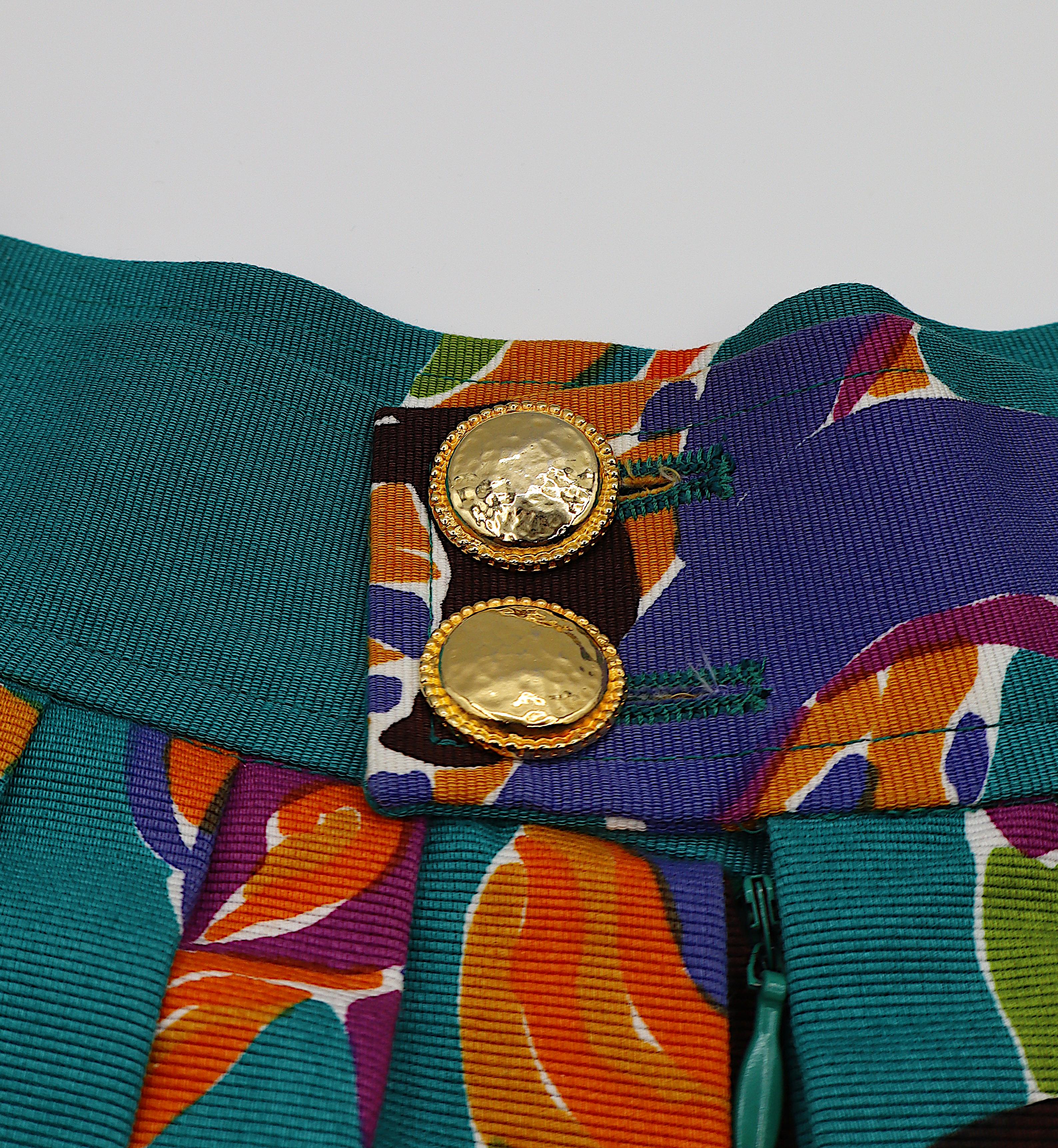 YVES SAINT LAURENT YSL Vintage 1991 Leon Bakst Print Haremshose im Angebot 4