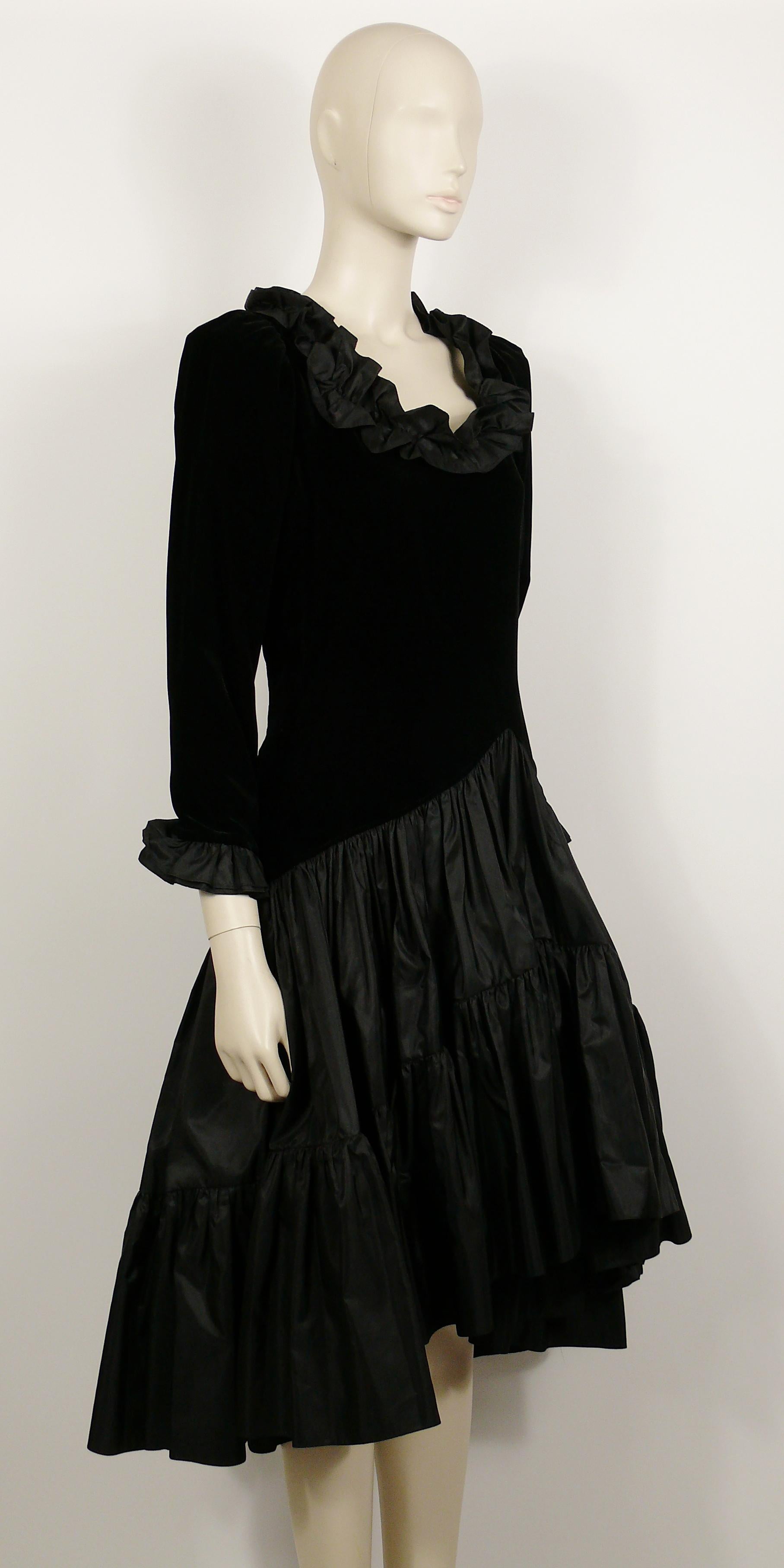 black saint laurent dress