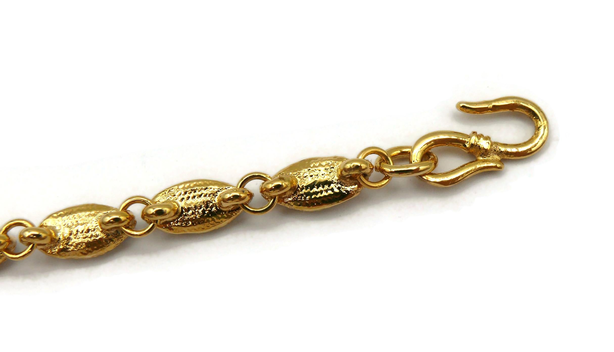 Yves Saint Laurent YSL Collana vintage con arco e foglie di cristallo in vendita 12