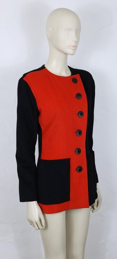 YVES SAINT LAURENT YSL Vintage Color-Blocked Blazer Jacket