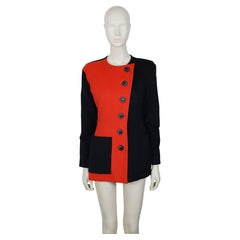 YVES SAINT LAURENT YSL Vintage Color-Blocked Blazer Jacket