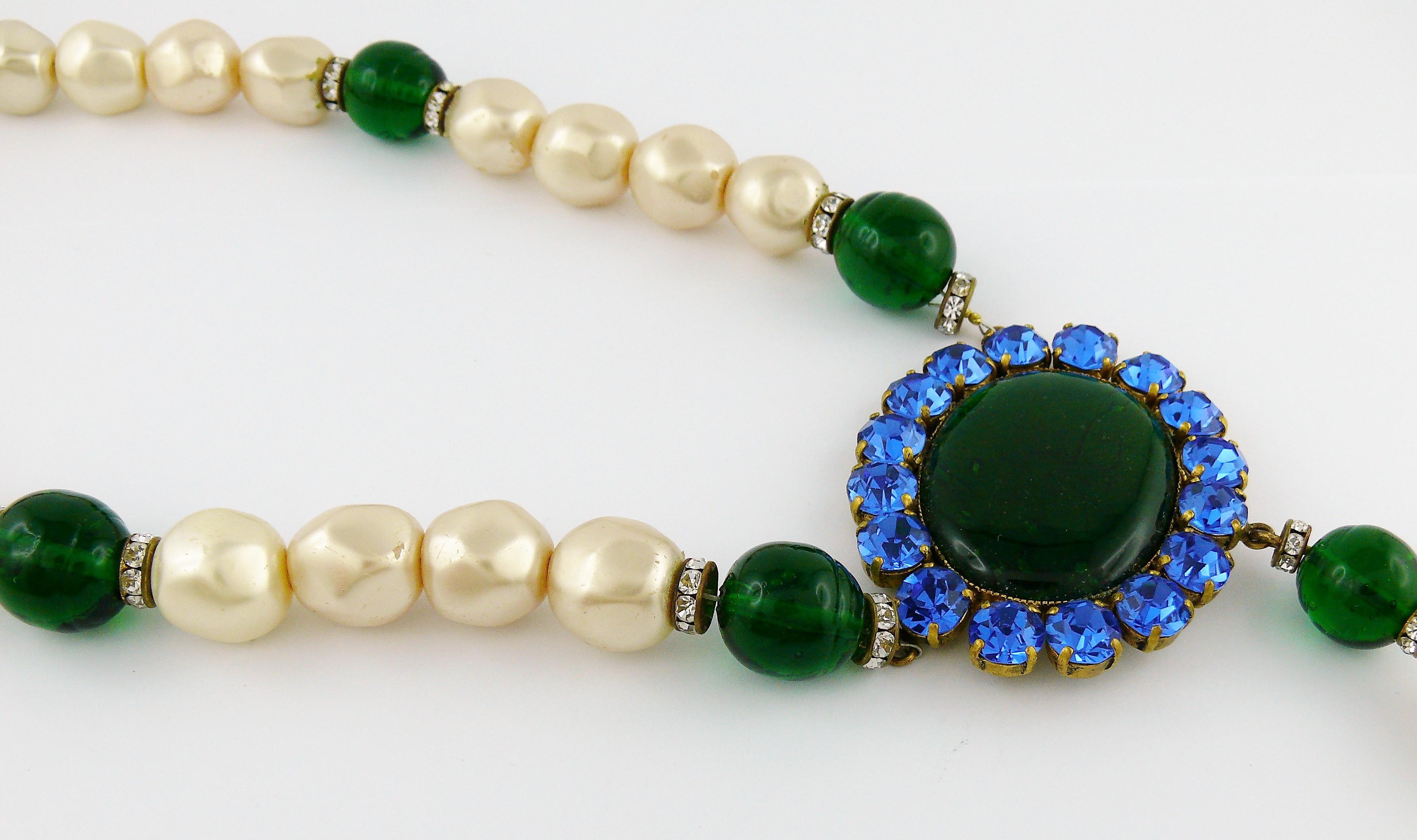 emerald and sapphire necklace