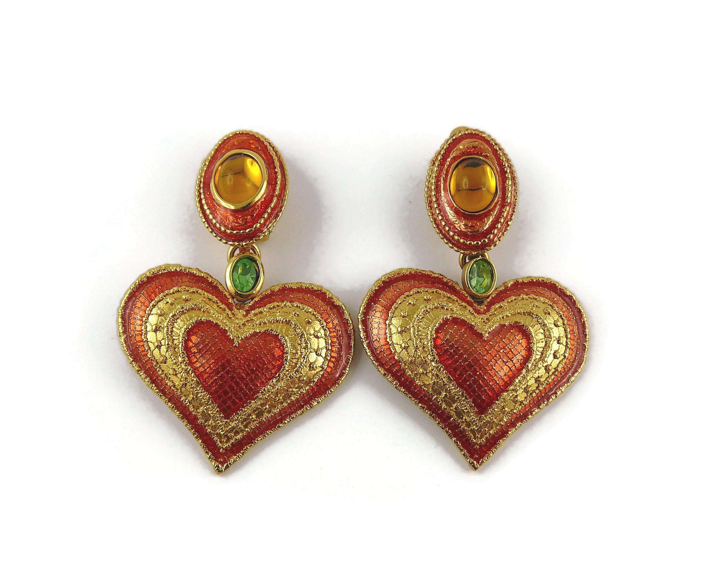 yves saint laurent earrings vintage