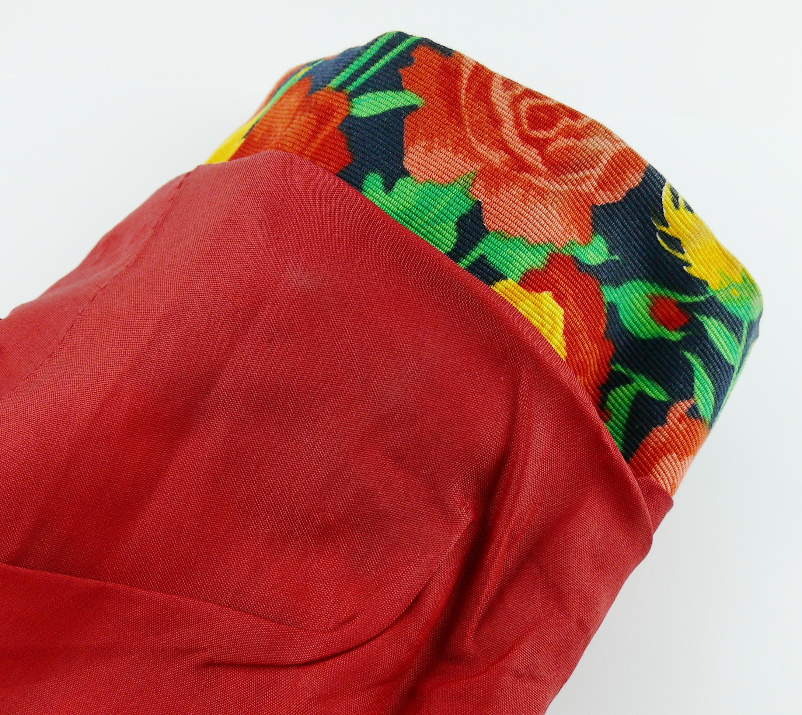 Yves Saint Laurent YSL Vintage Floral Print Skirt Suit Spring/Summer 1992 For Sale 5