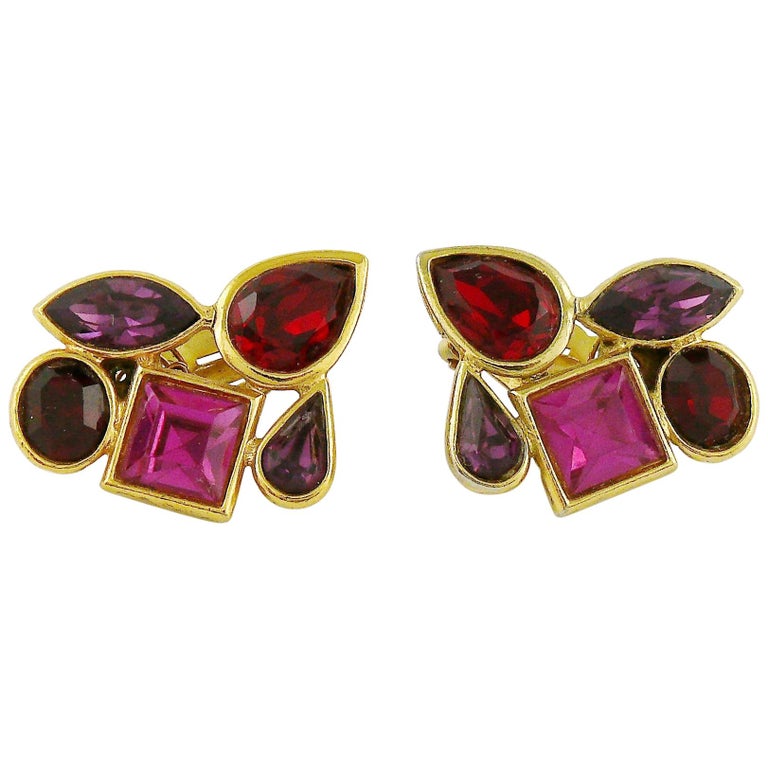 Vintage ysl earrings clearance