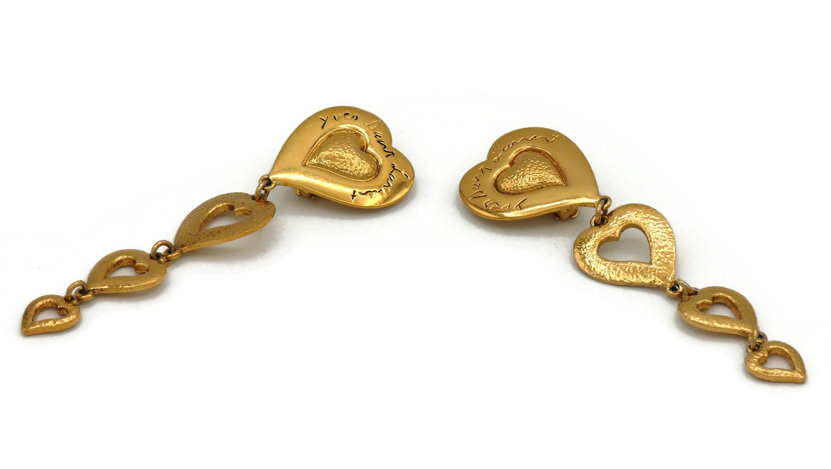 cascading hearts earrings