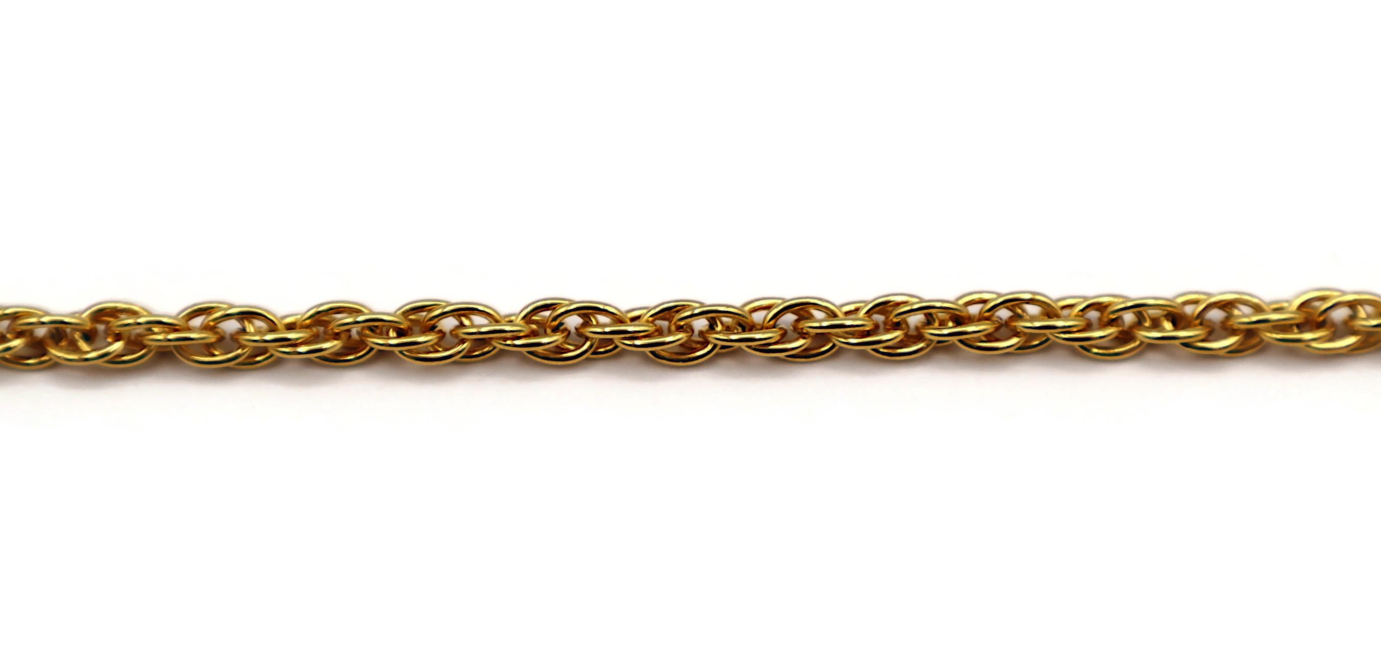 YVES SAINT LAURENT YSL Collana con ciondolo a croce Jewell d'epoca in tonalità oro in vendita 2