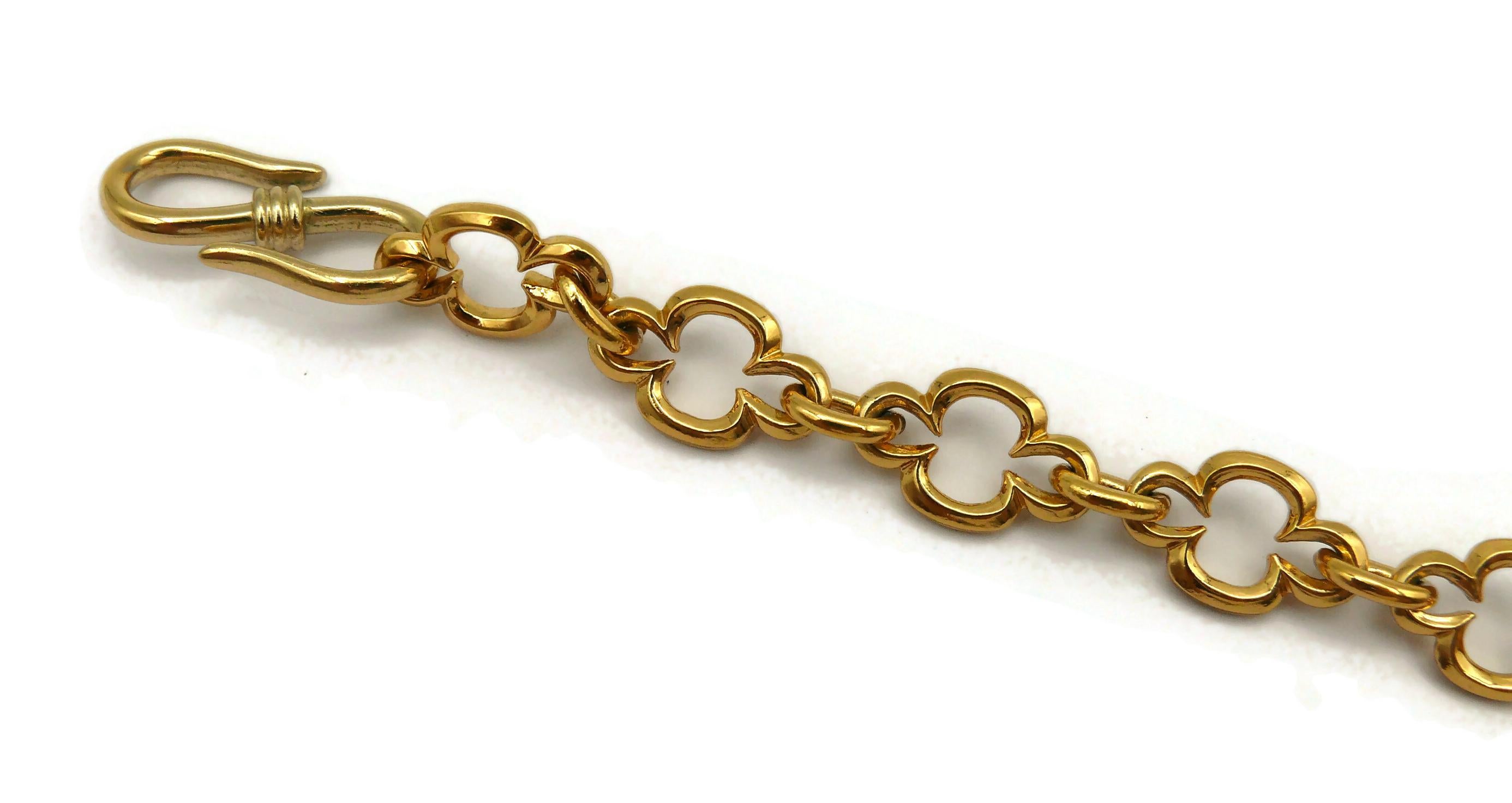 YVES SAINT LAURENT YSL Vintage Goldfarbene Vintage-Halskette mit Juwelen in Goldtönen Damen im Angebot