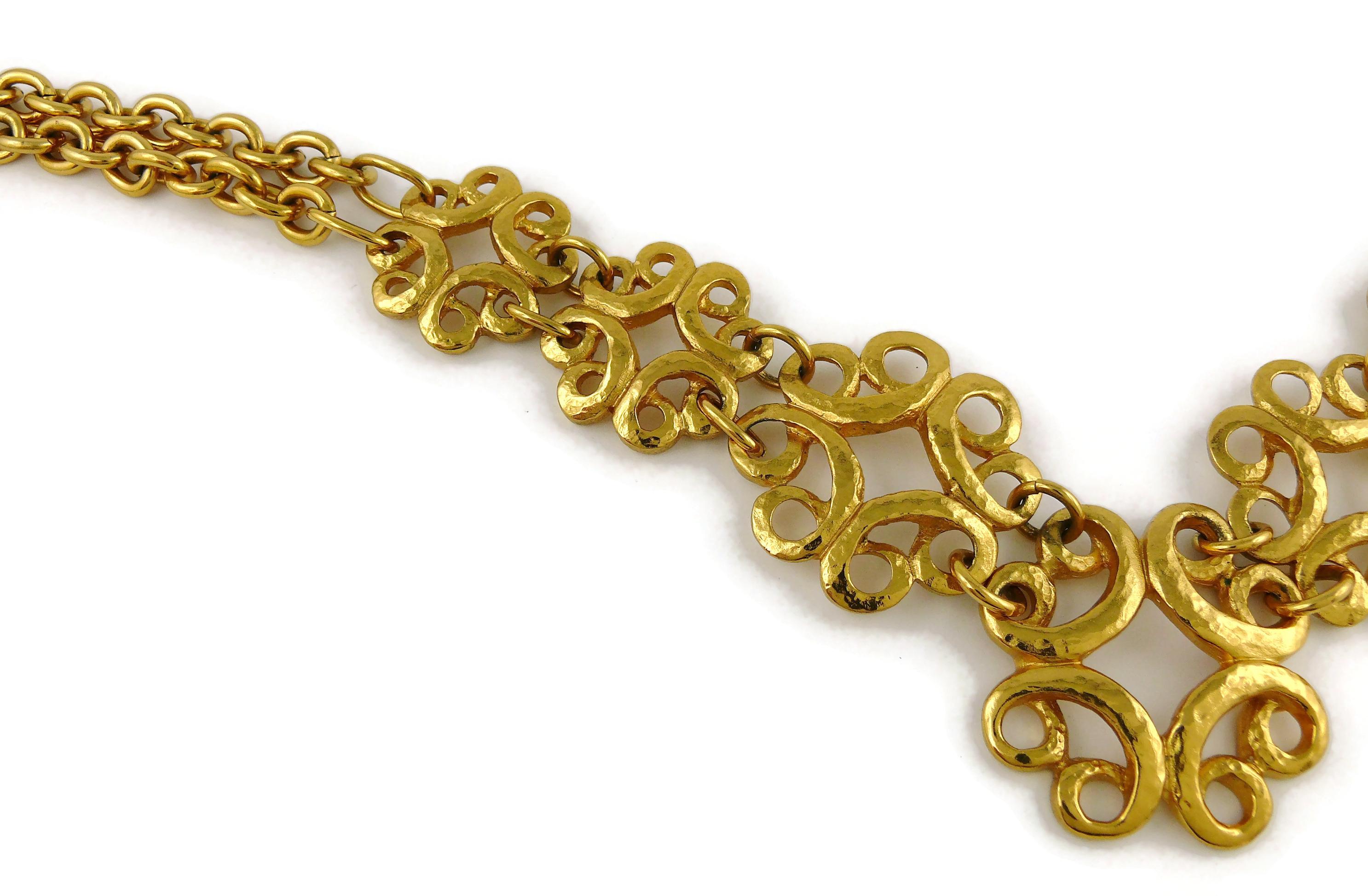 yves saint laurent gold necklace