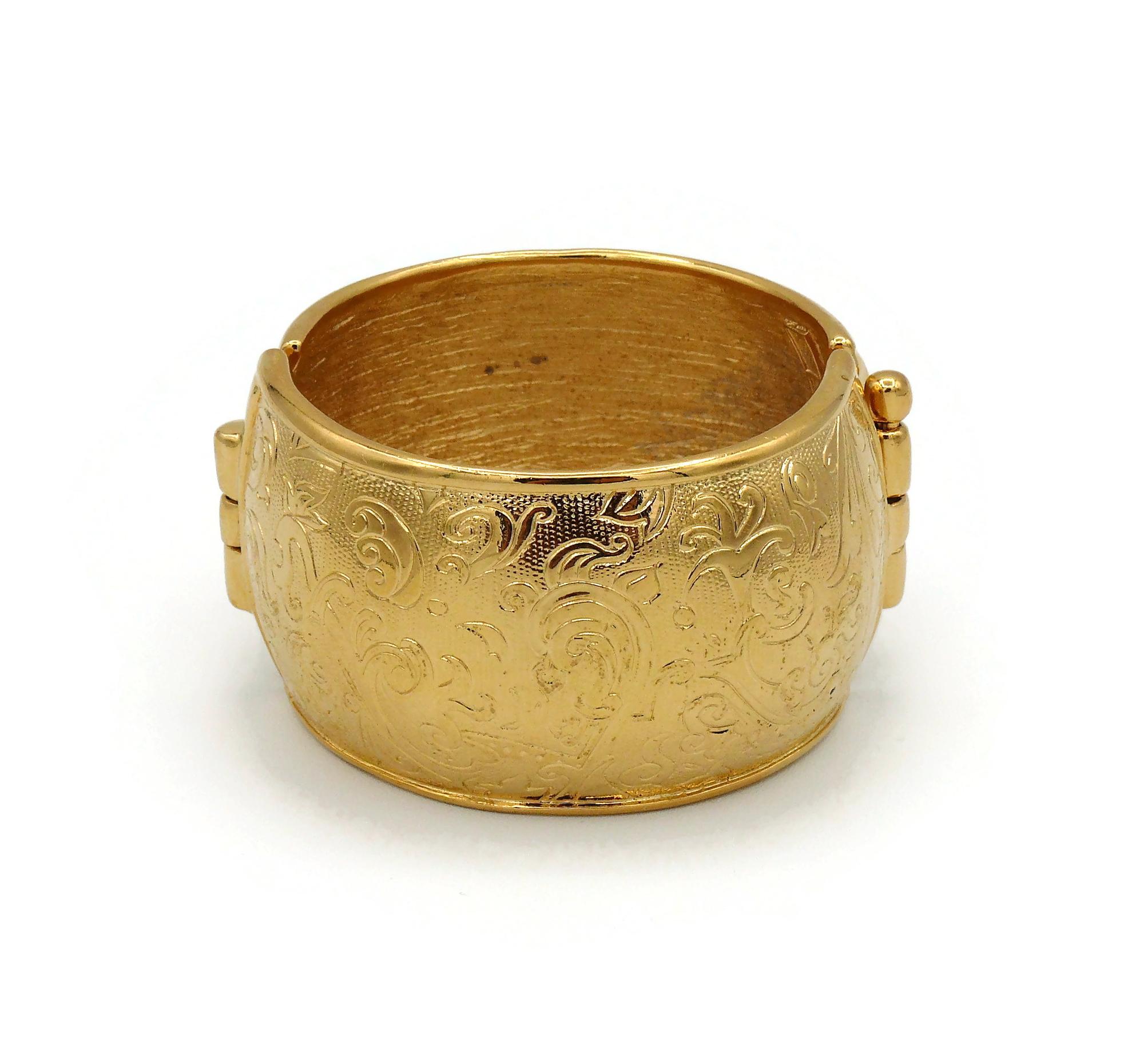 ysl gold bangle