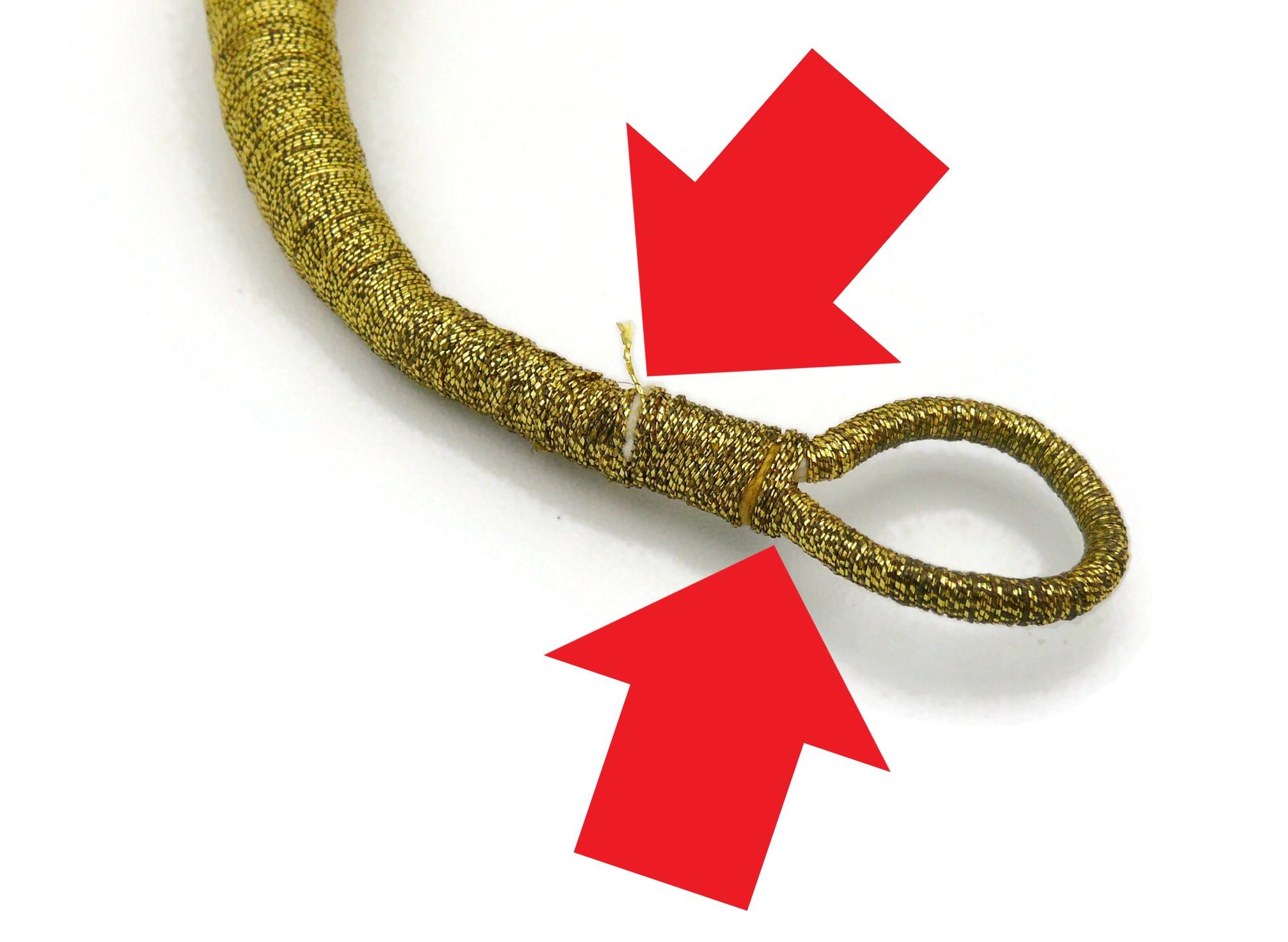 Yves Saint Laurent YSL Collier torchère vintage en vente 12