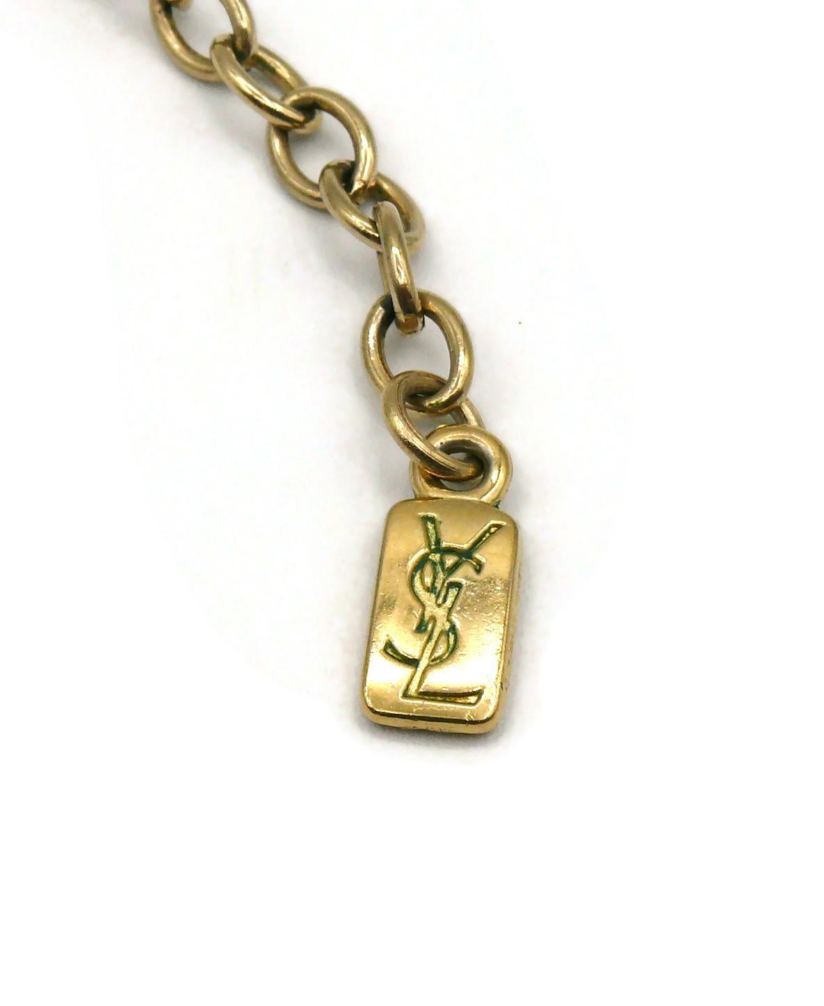 Yves Saint Laurent YSL Vintage Graduated Wood Choker Necklace For Sale 11